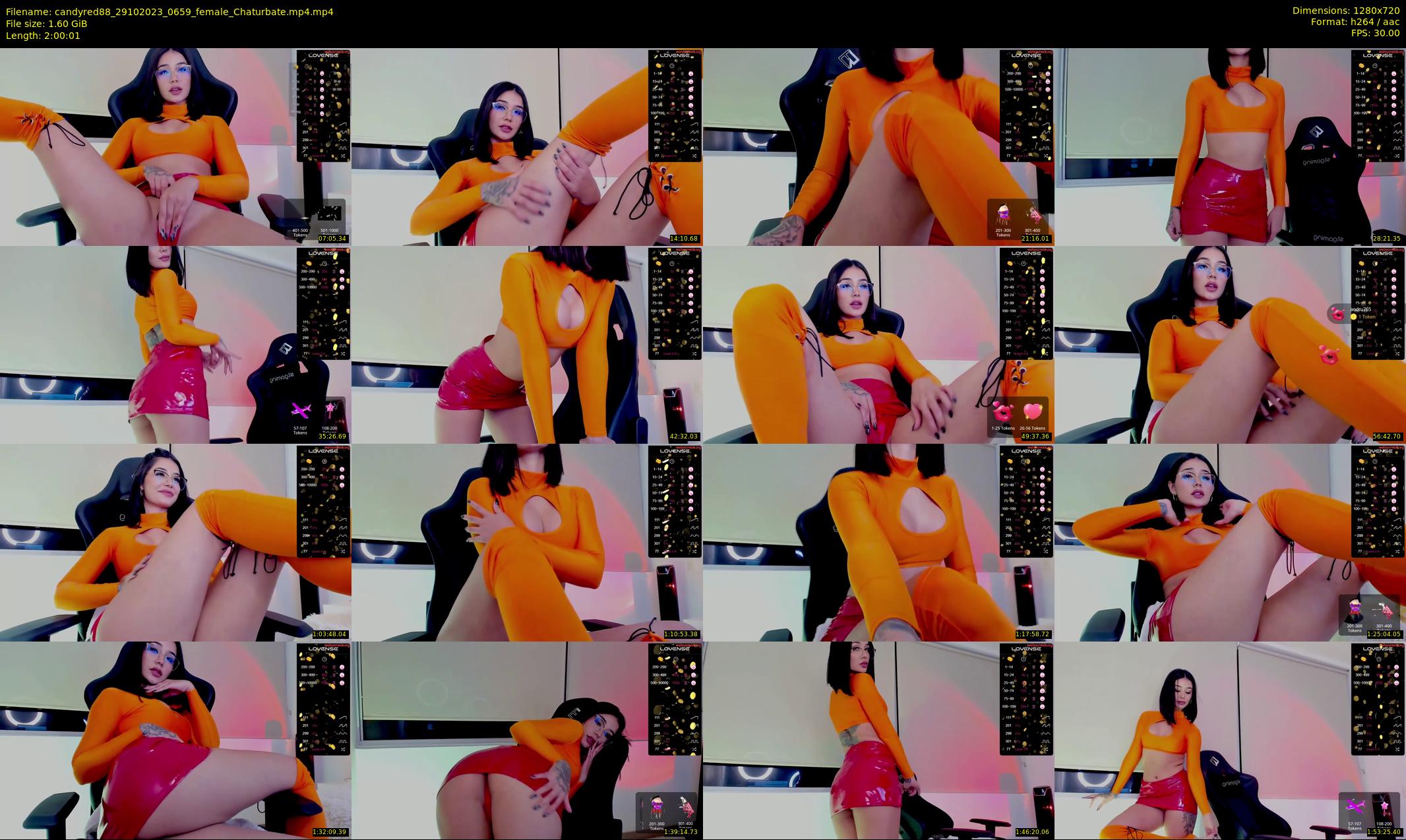 candyred88 — 121 minute Chaturbate female cam show recording, 720p, Oct 29, 2023