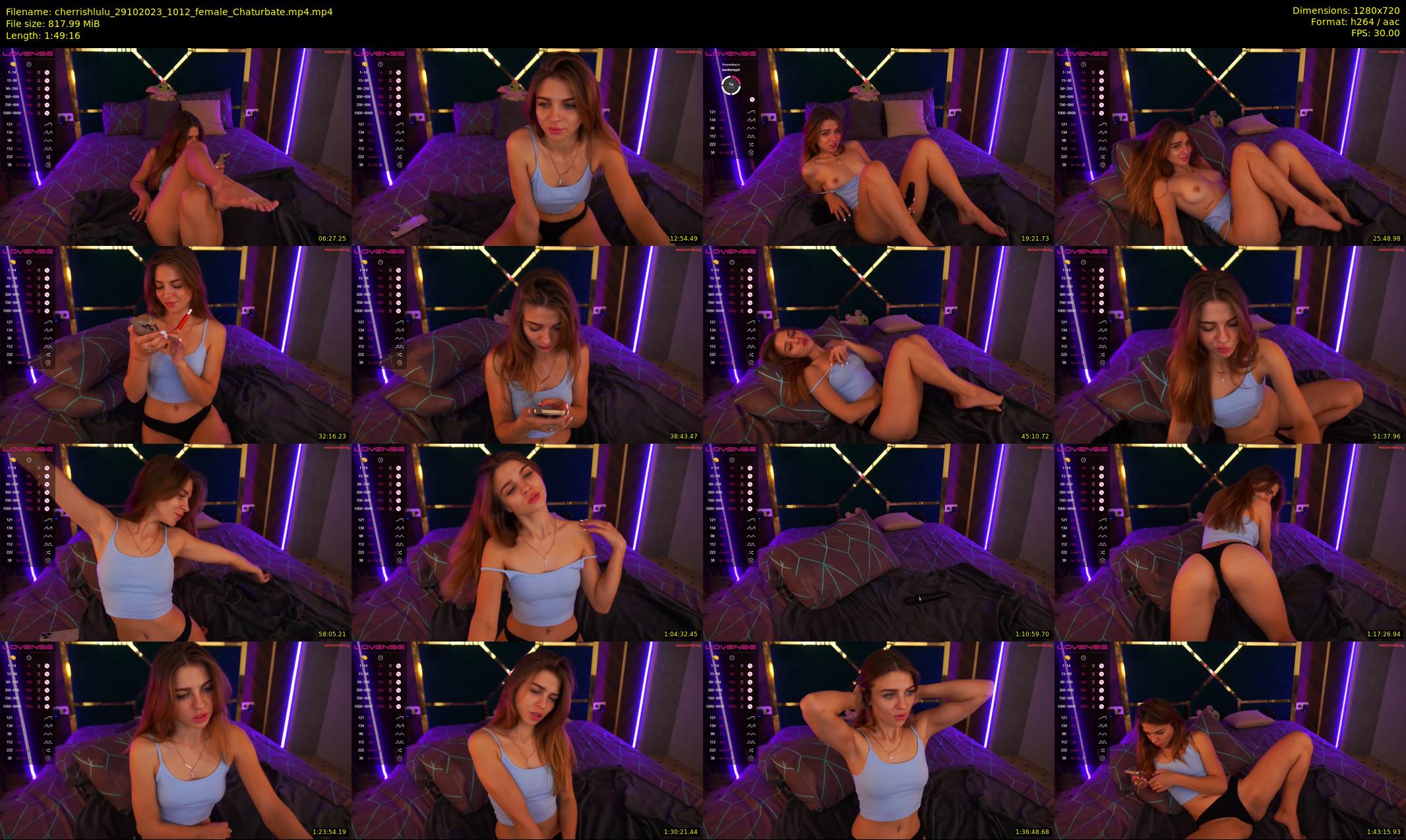 cherrishlulu — 110 minute Chaturbate female cam show recording, 720p, Oct 29, 2023