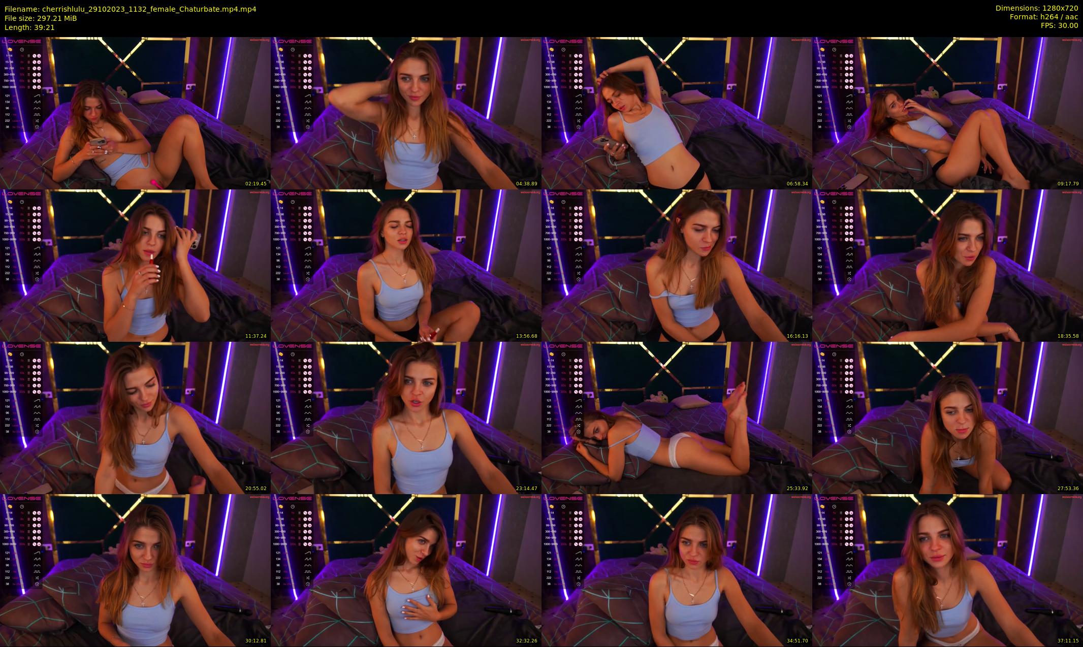 cherrishlulu — 40 minute Chaturbate female cam show recording, 720p, Oct 29, 2023