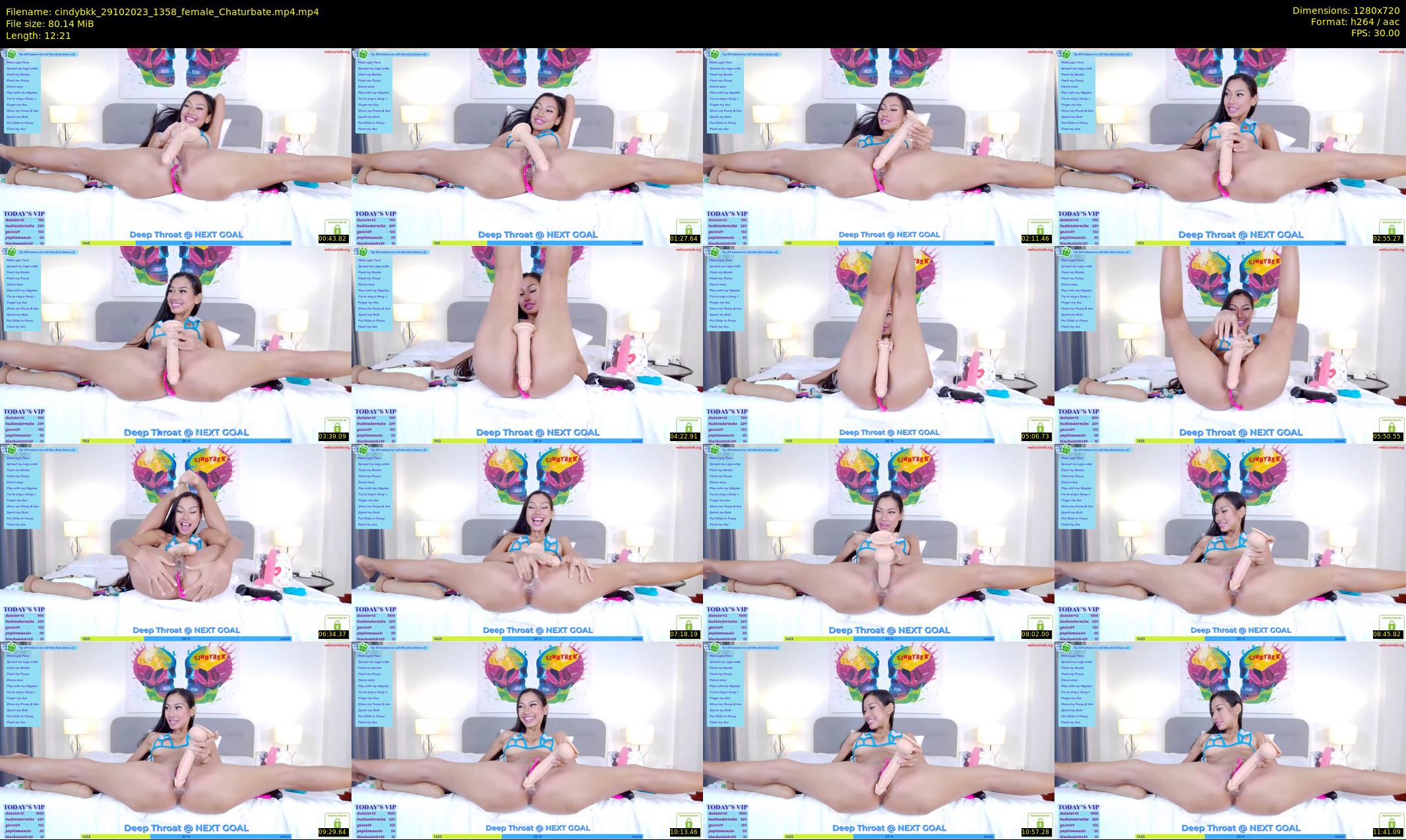 cindybkk — 13 minute Chaturbate female cam show recording, 720p, Oct 29, 2023