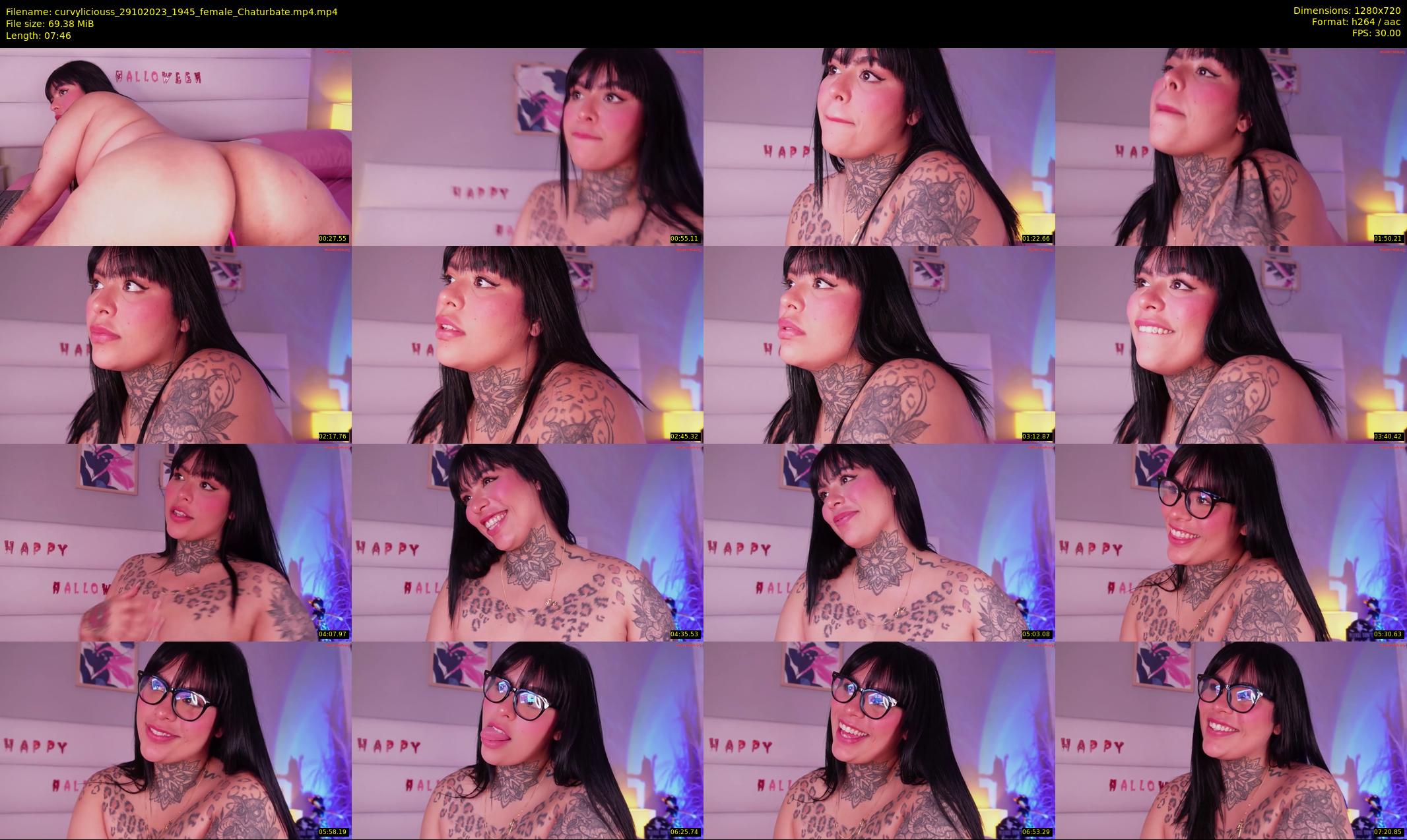 curvyliciouss — 8 minute Chaturbate female cam show recording, 720p, Oct 29, 2023