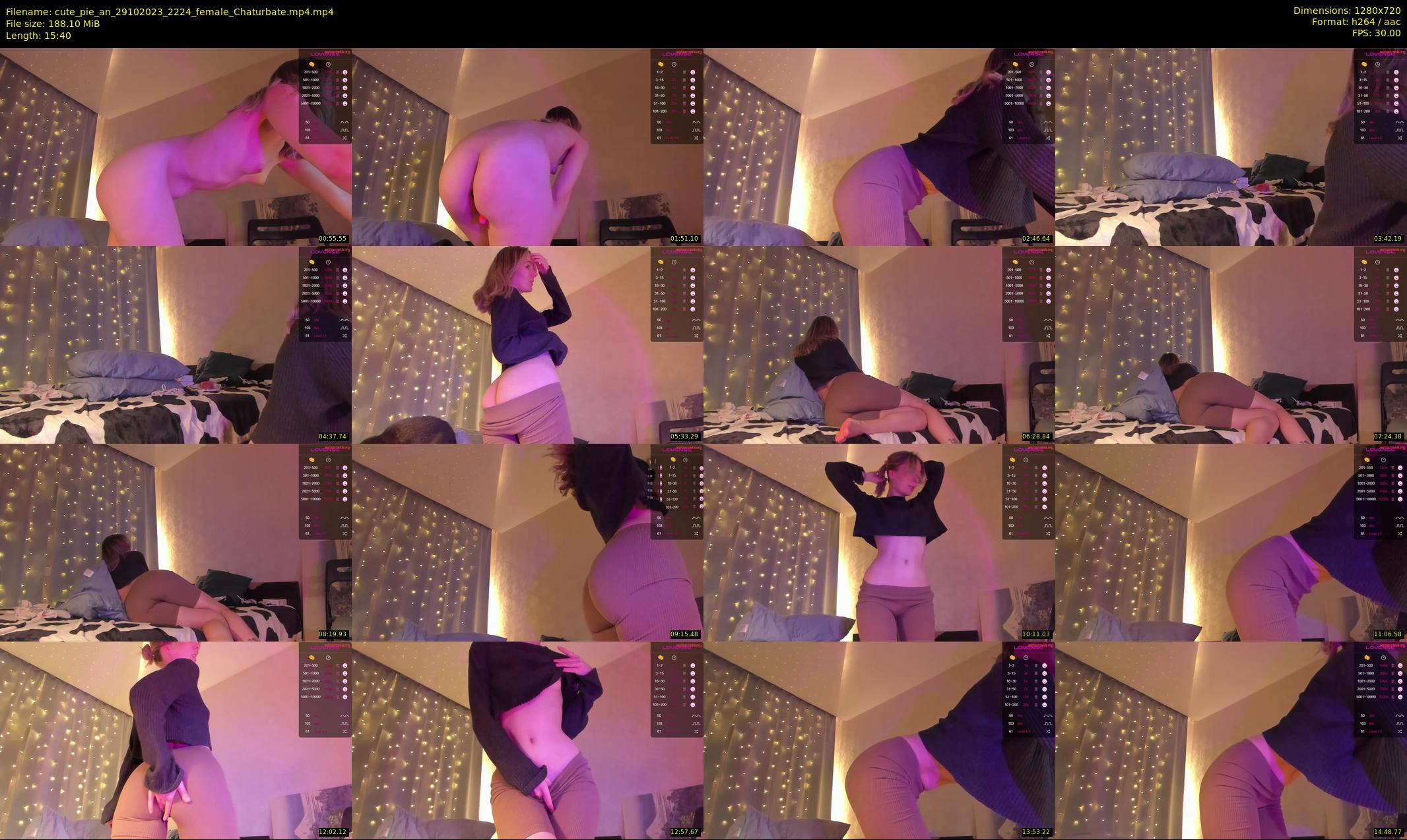 cute_pie_an — 16 minute Chaturbate female cam show recording, 720p, Oct 29, 2023