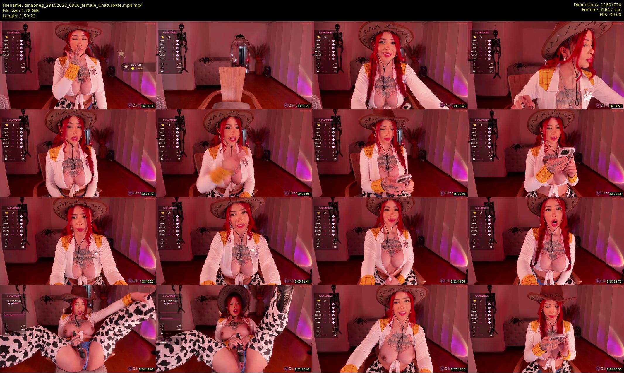 dinaoneg — 111 minute Chaturbate female cam show recording, 720p, Oct 29, 2023