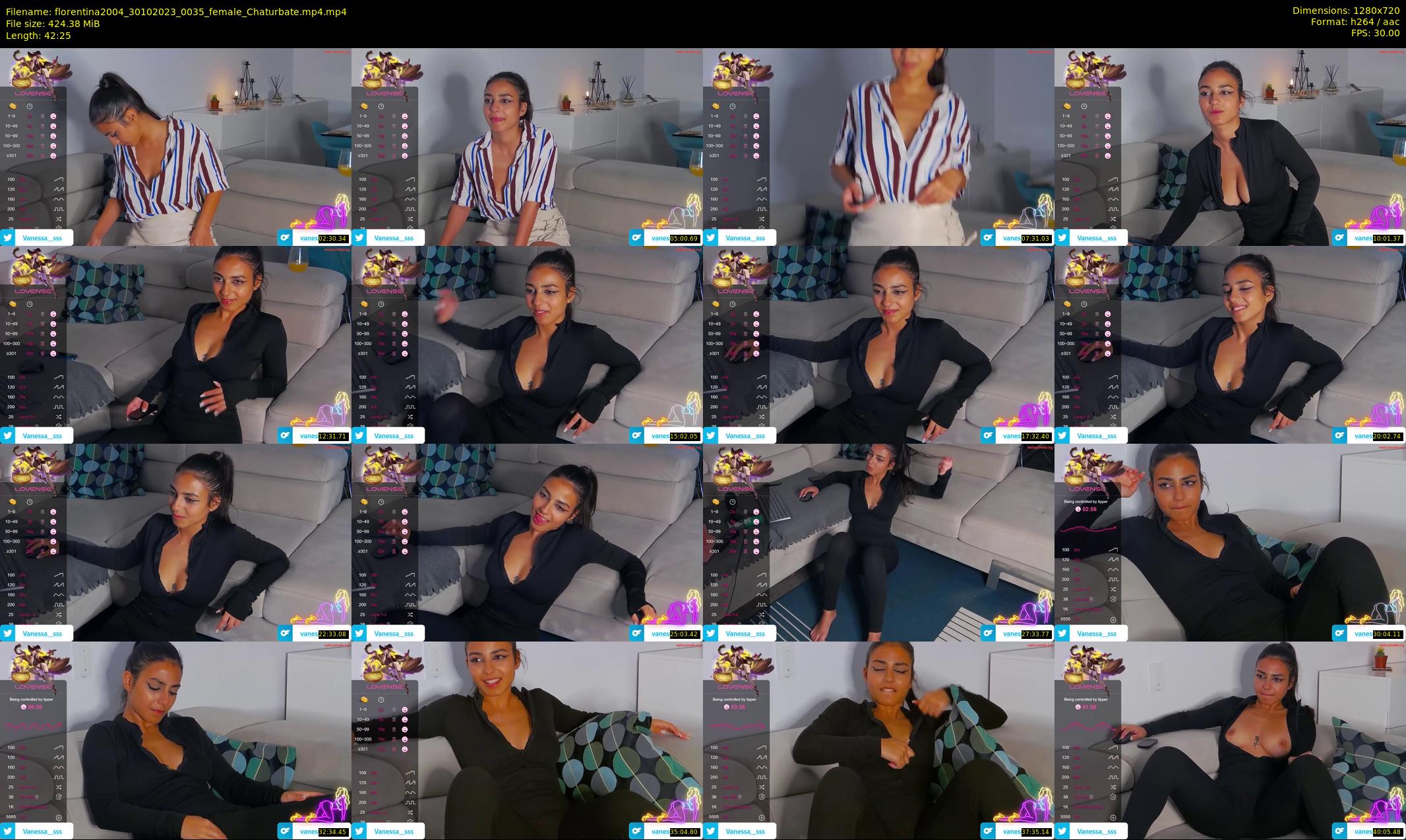florentina2004 — 43 minute Chaturbate female cam show recording, 720p, Oct 30, 2023