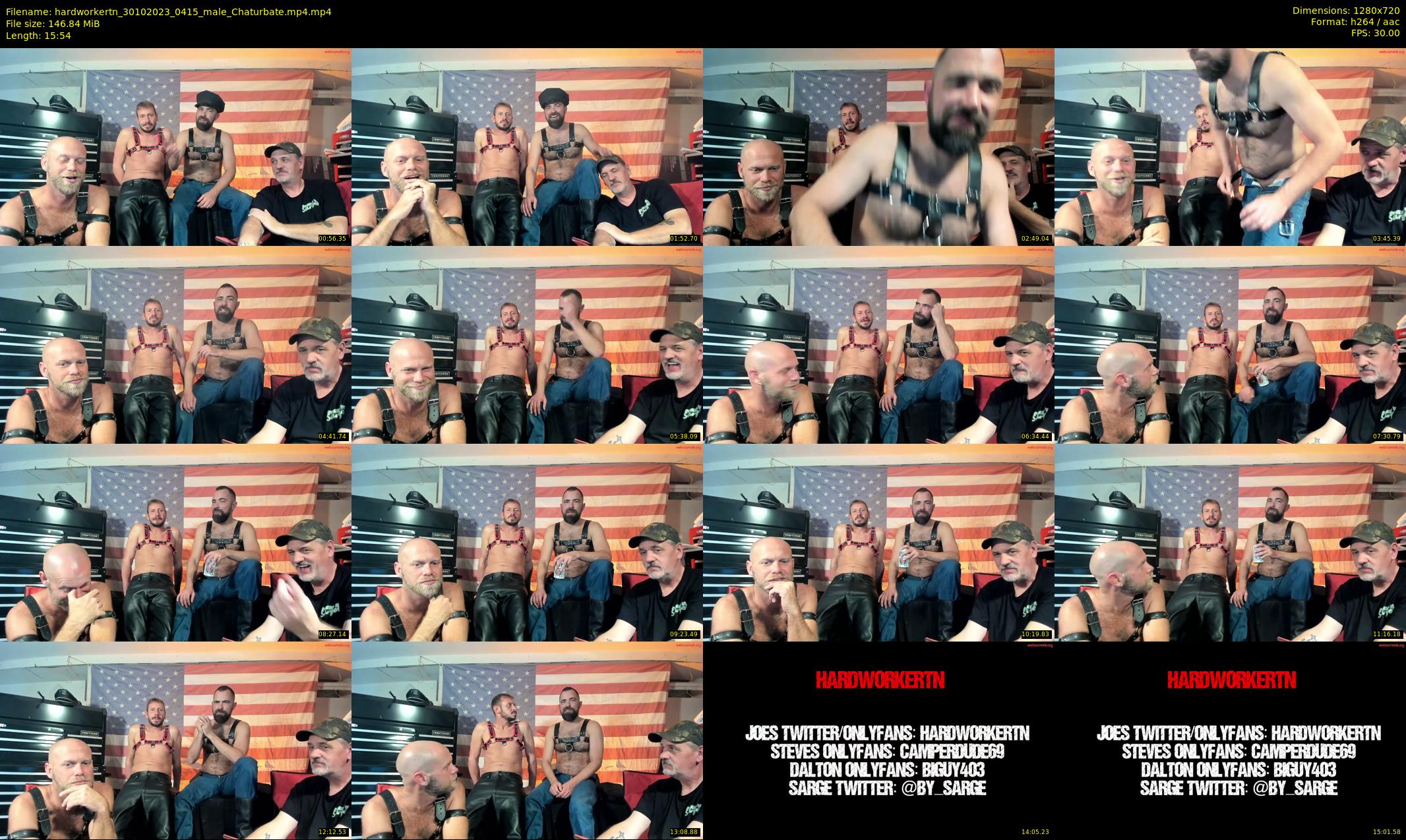 hardworkertn — 16 minute Chaturbate male cam show recording, 720p, Oct 30, 2023