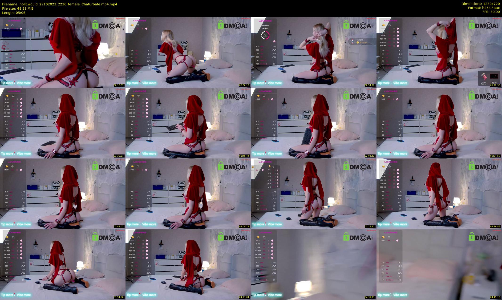 holl1would — 6 minute Chaturbate female cam show recording, 720p, Oct 29, 2023
