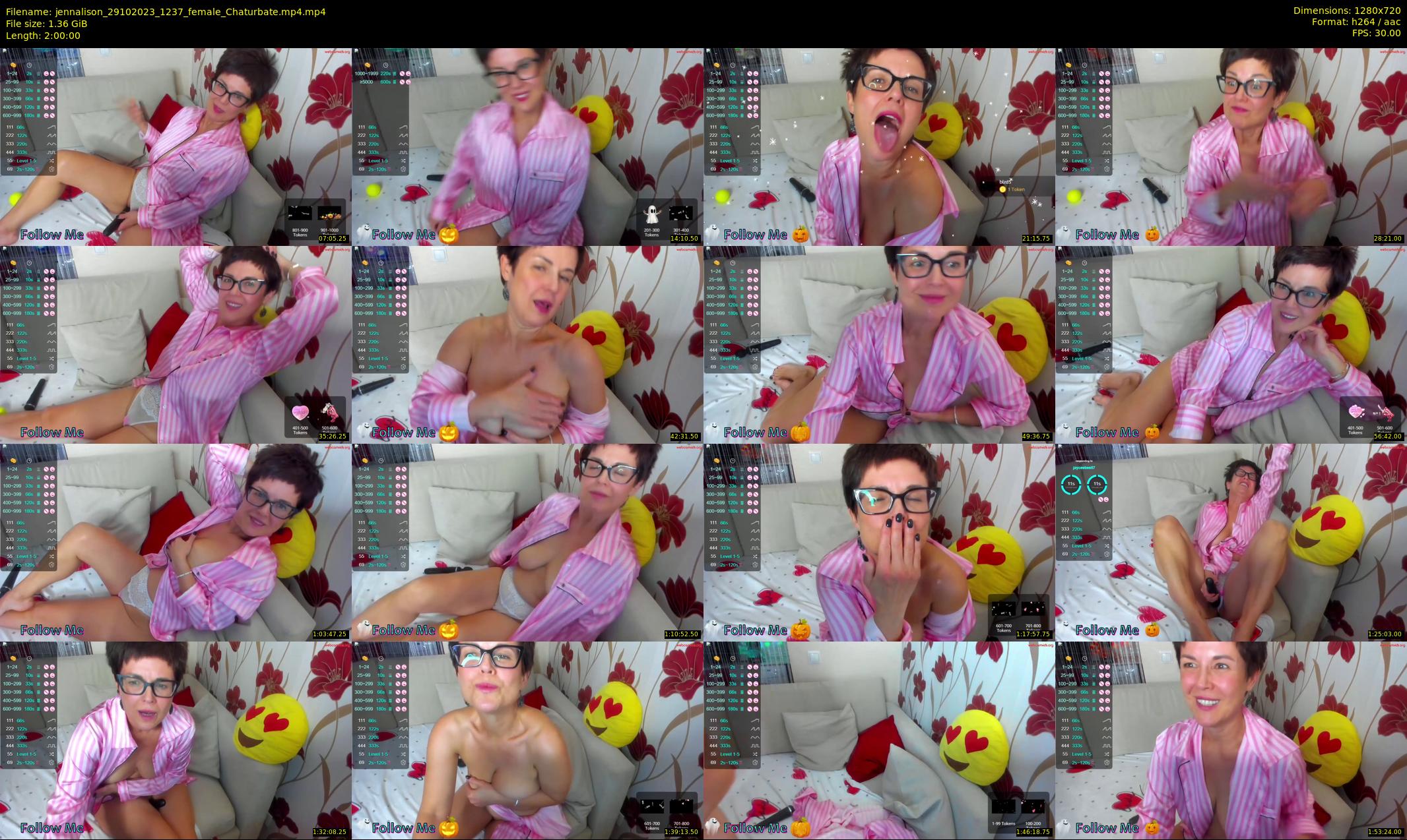 jennalison — 120 minute Chaturbate female cam show recording, 720p, Oct 29, 2023