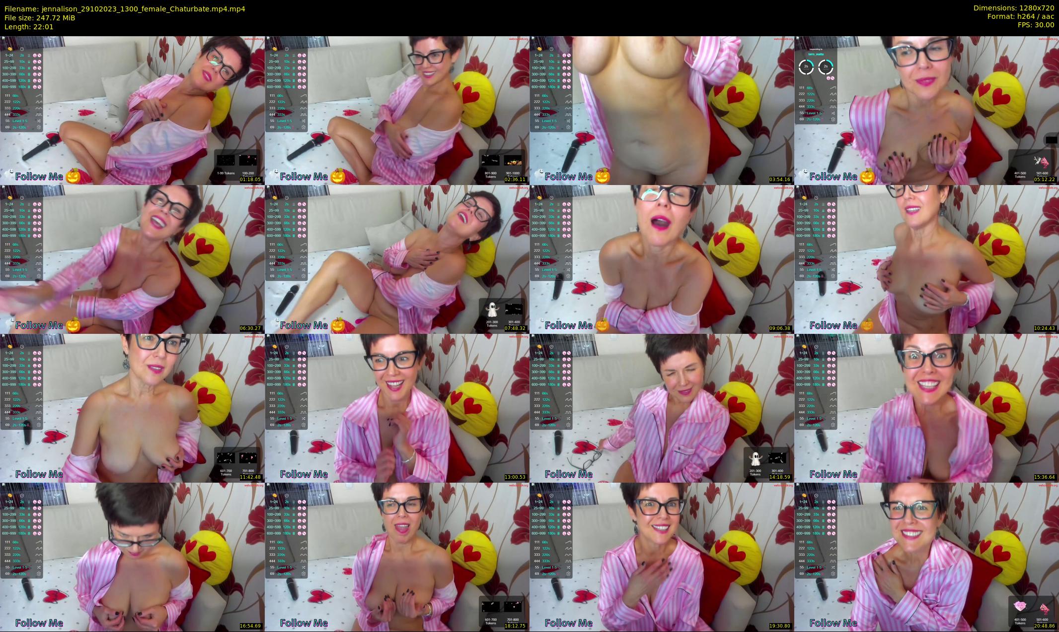 jennalison — 23 minute Chaturbate female cam show recording, 720p, Oct 29, 2023