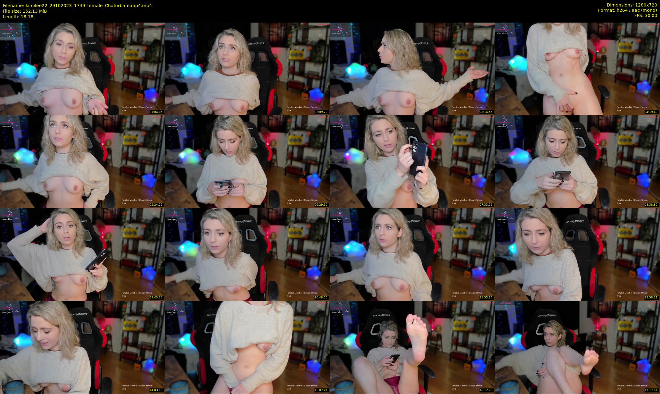 kimilee22 — 19 minute Chaturbate female cam show recording, 720p, Oct 29, 2023