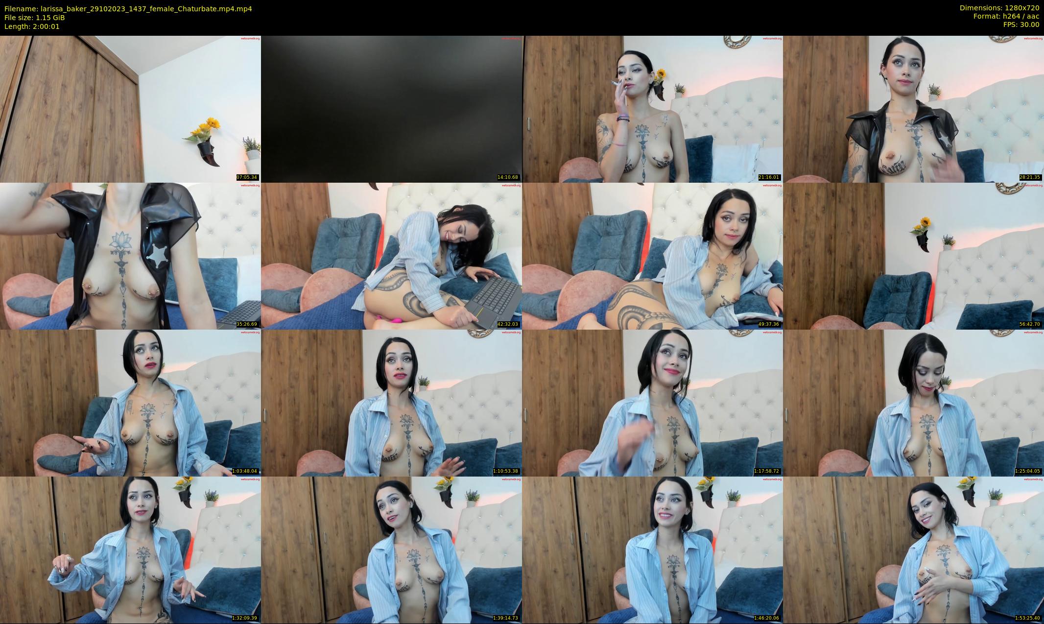 larissa_baker — 121 minute Chaturbate female cam show recording, 720p, Oct 29, 2023