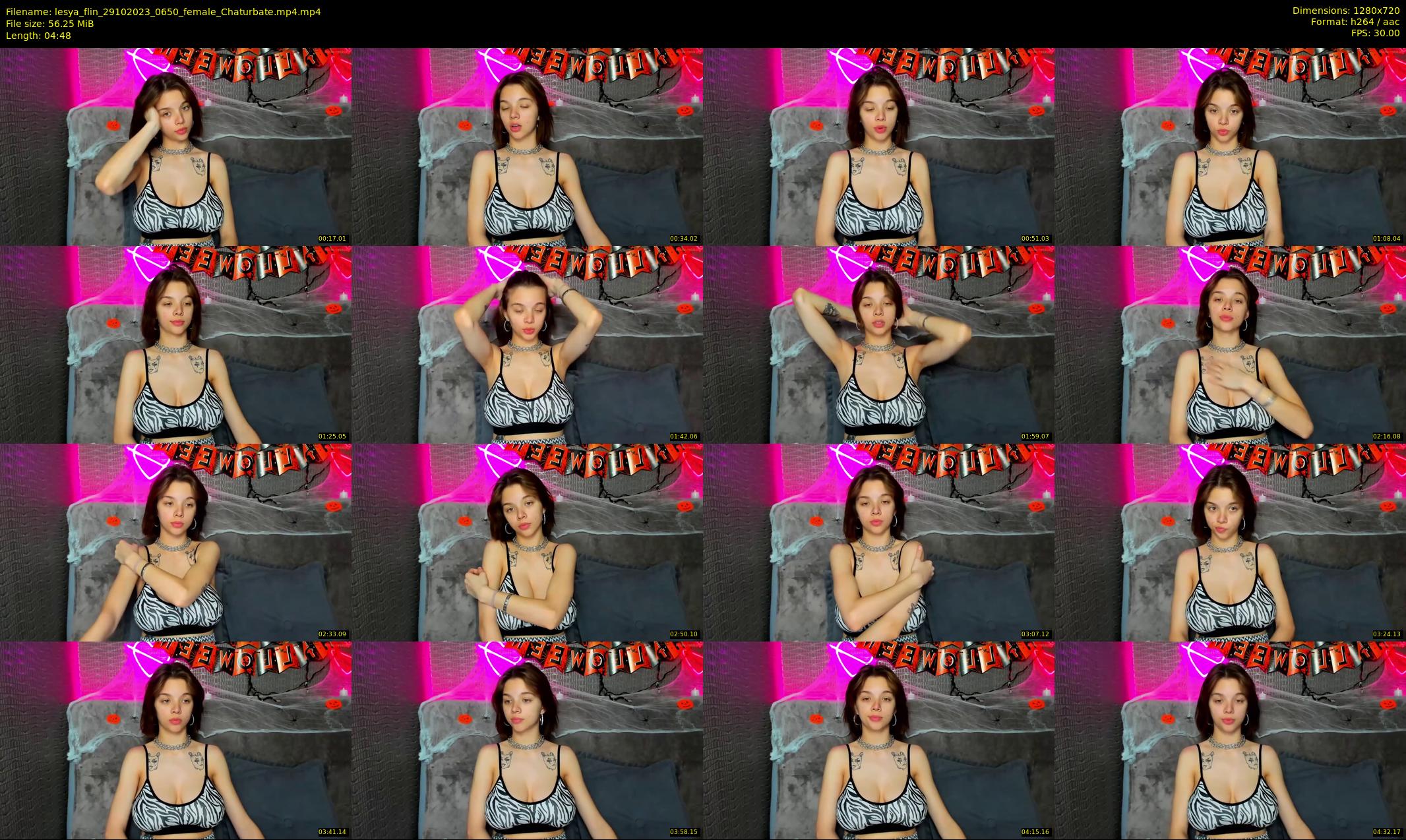 lesya_flin — 5 minute Chaturbate female cam show recording, 720p, Oct 29, 2023