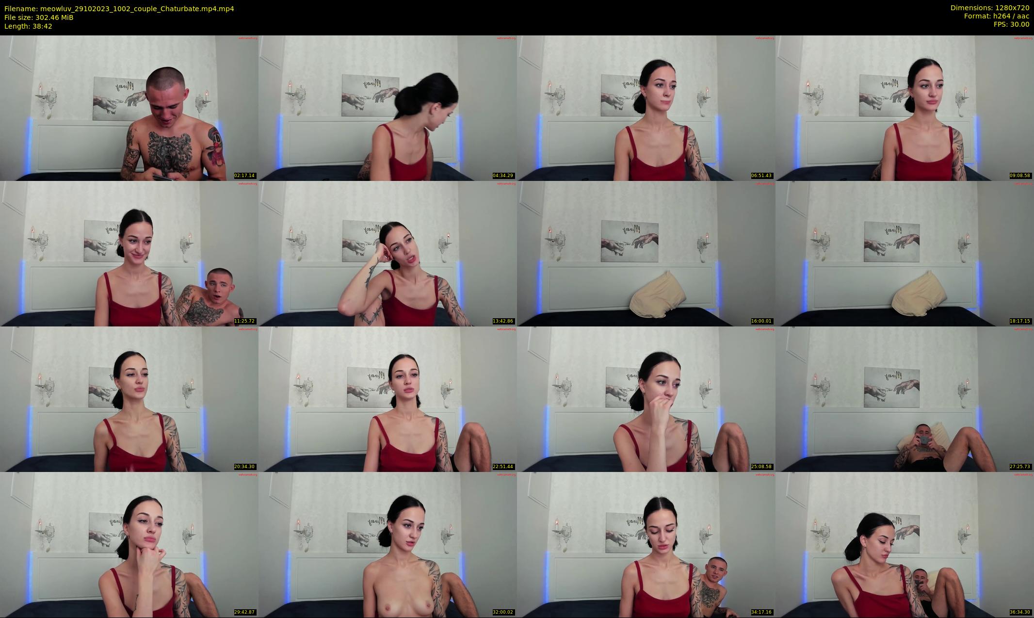 meowluv — 39 minute Chaturbate couple cam show recording, 720p, Oct 29, 2023