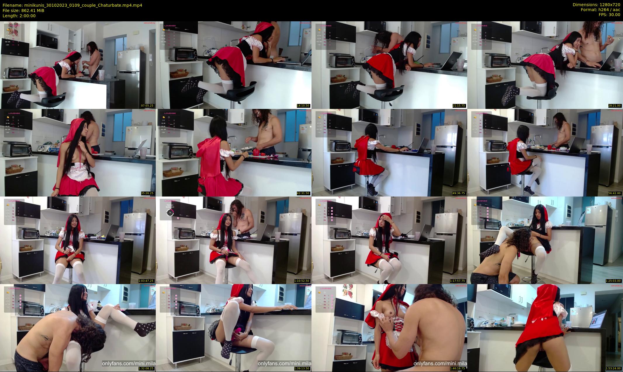 minikunis — 120 minute Chaturbate couple cam show recording, 720p, Oct 30, 2023