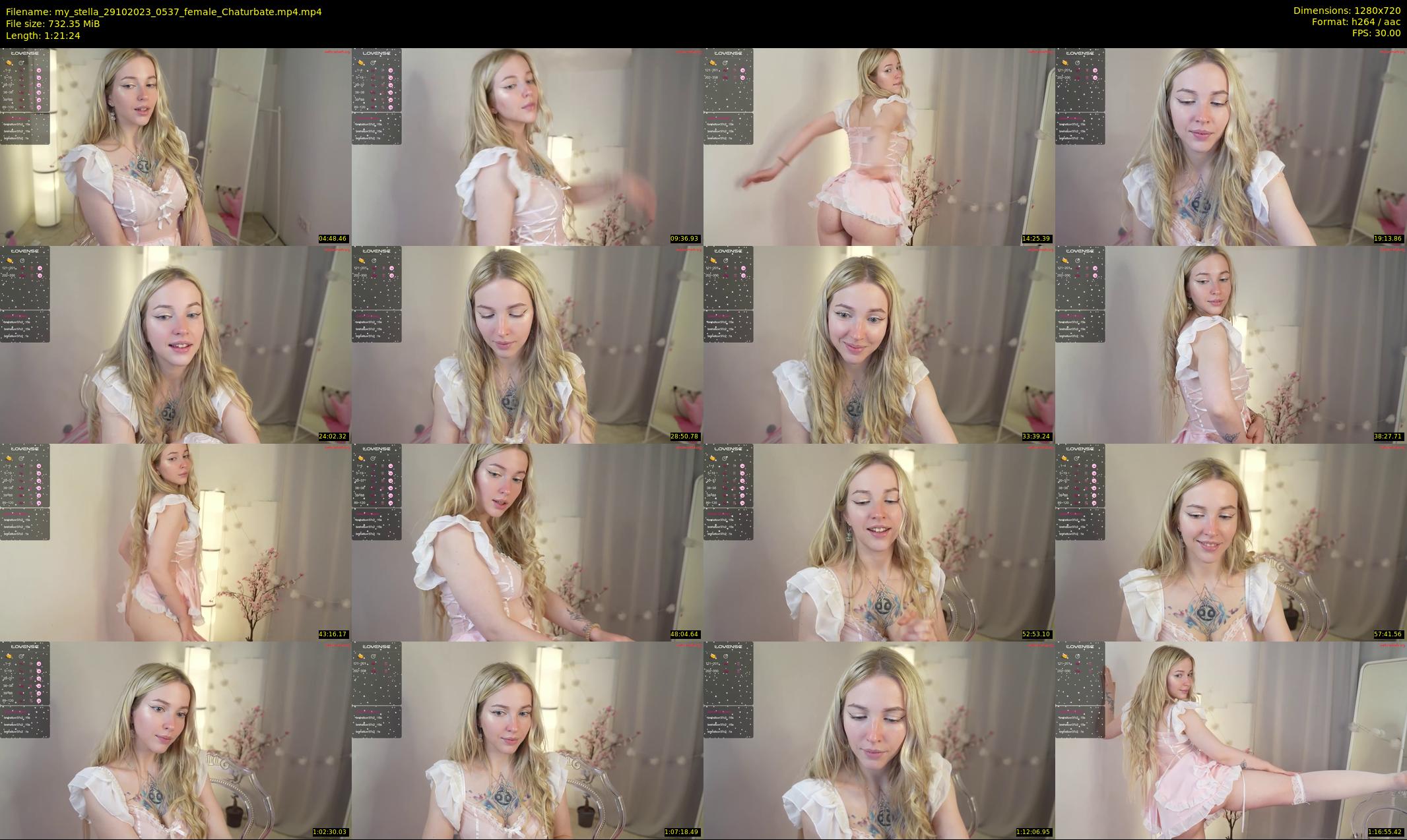 my_stella — 82 minute Chaturbate female cam show recording, 720p, Oct 29, 2023