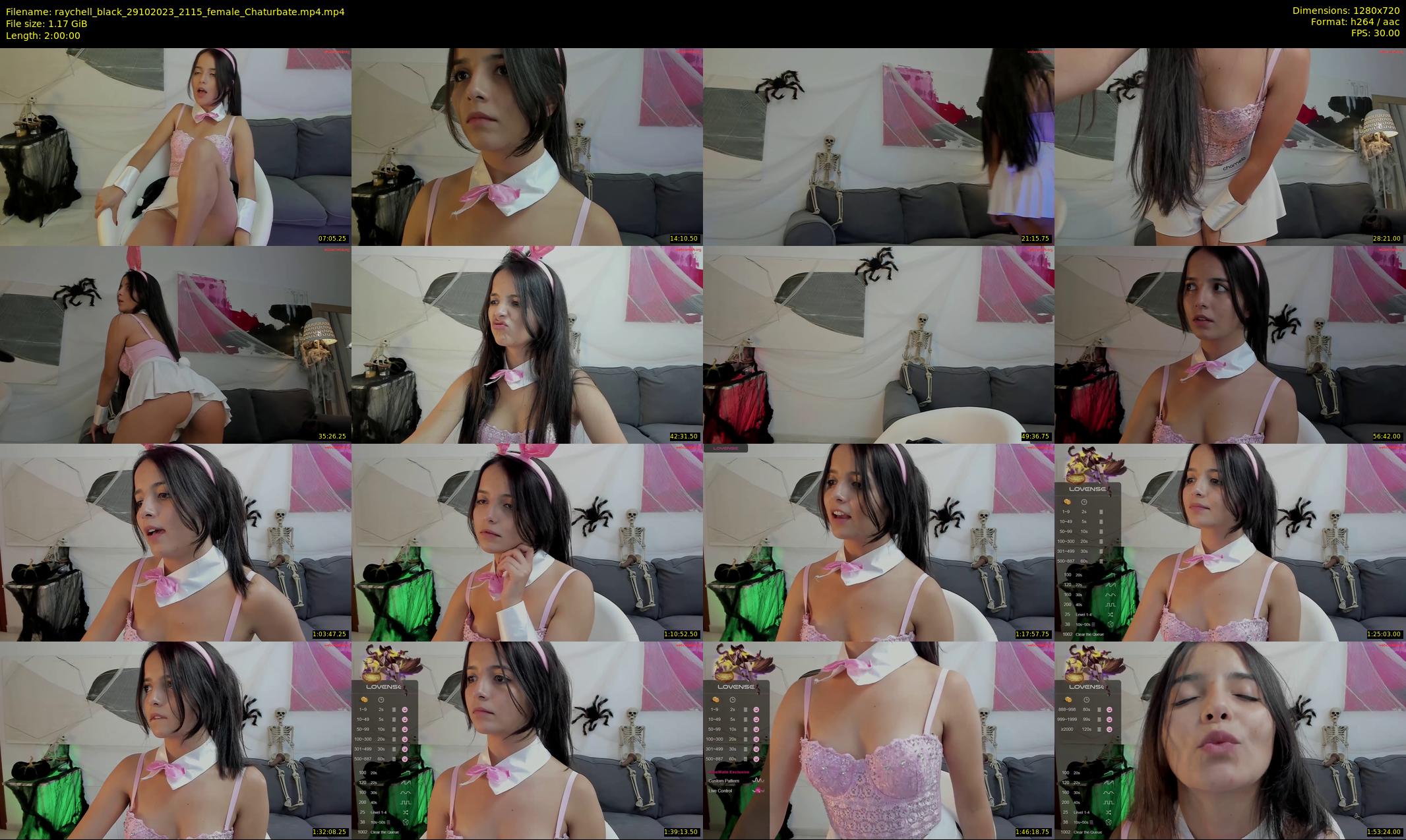 raychell_black — 120 minute Chaturbate female cam show recording, 720p, Oct 29, 2023