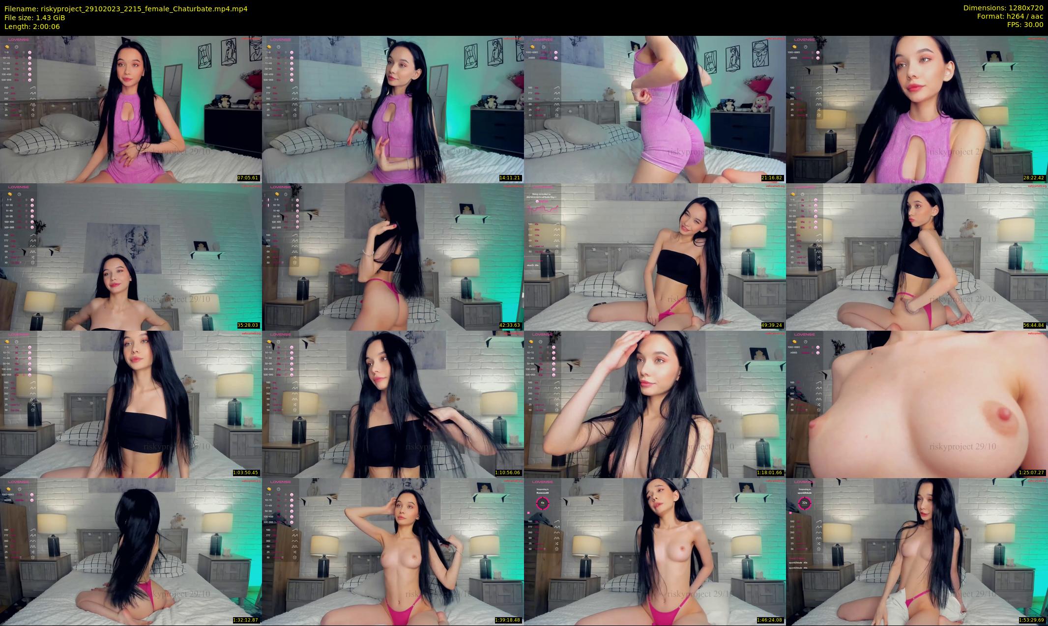 riskyproject — 121 minute Chaturbate couple cam show recording, 720p, Oct 29, 2023