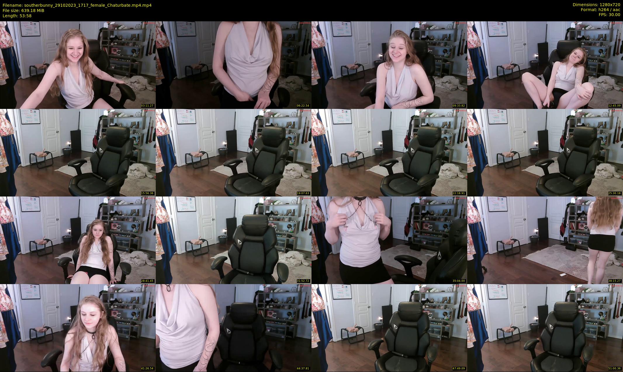 southerbunny — 54 minute Chaturbate female cam show recording, 720p, Oct 29, 2023