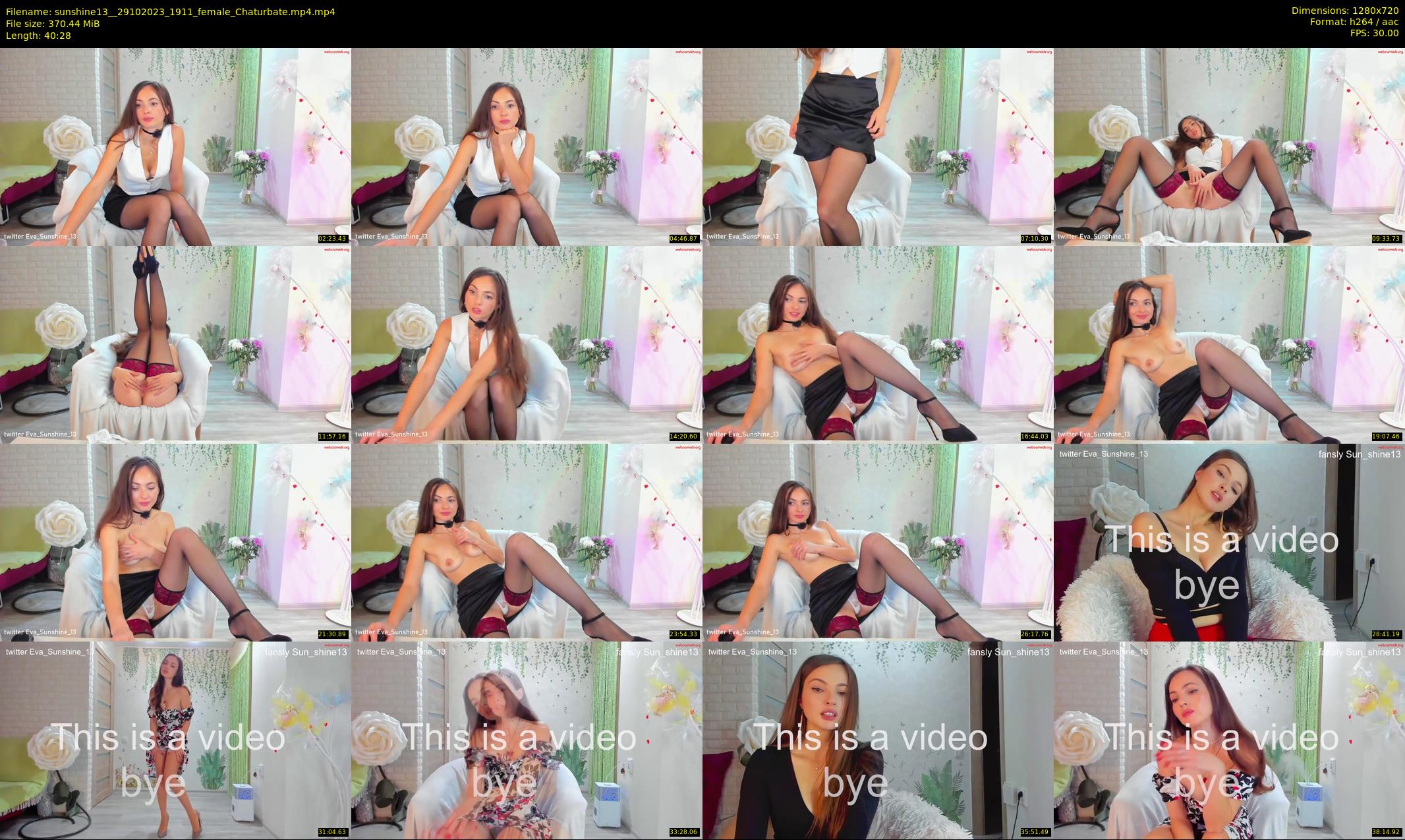 sunshine13_ — 41 minute Chaturbate female cam show recording, 720p, Oct 29, 2023