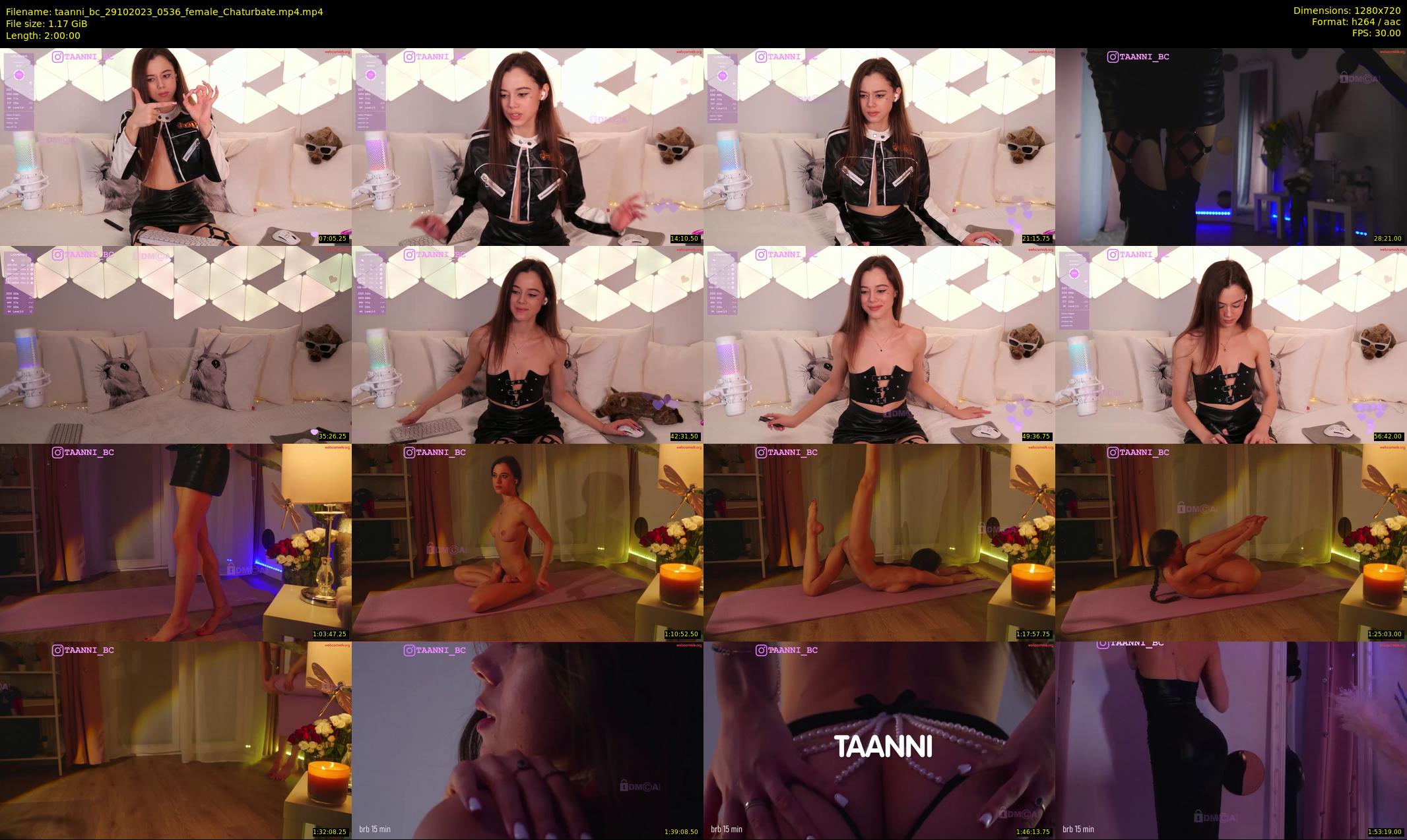 taanni_bc — 120 minute Chaturbate female cam show recording, 720p, Oct 29, 2023