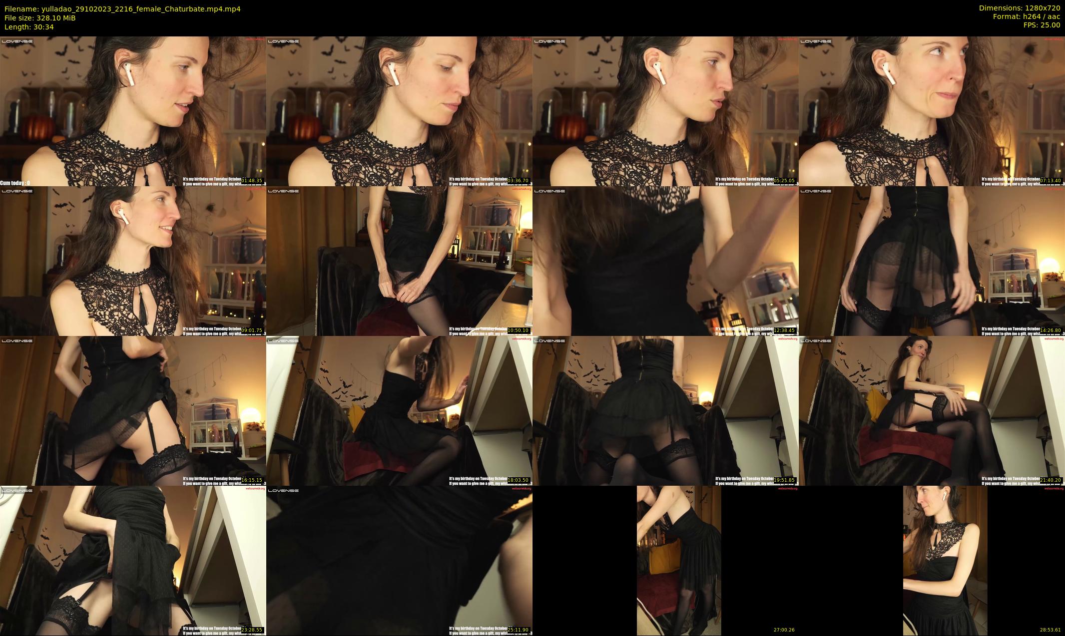 yulladao — 31 minute Chaturbate female cam show recording, 720p, Oct 29, 2023