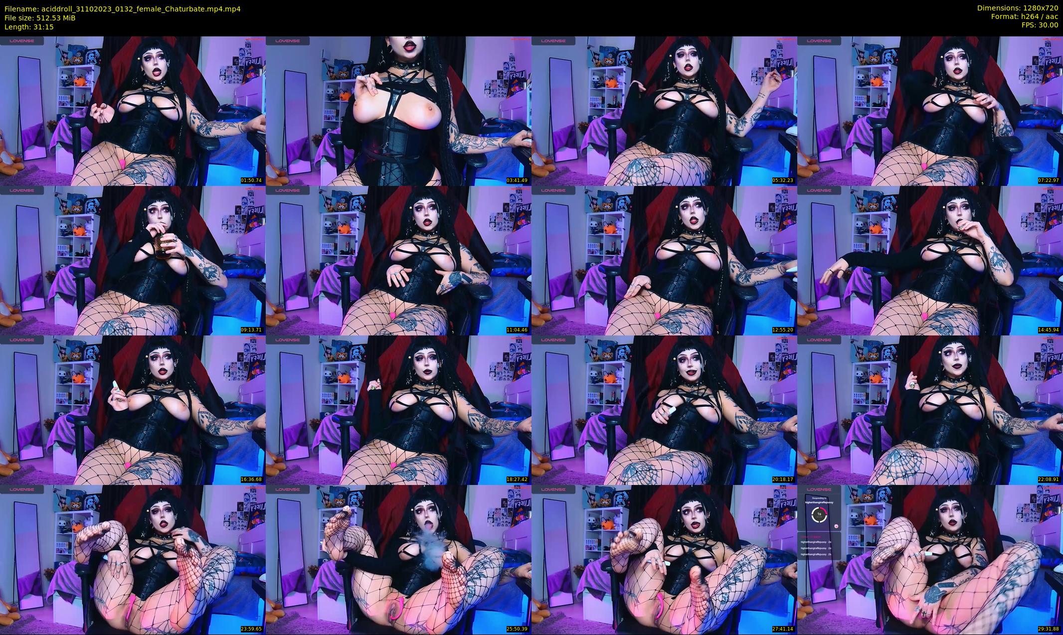 aciddroll — 32 minute Chaturbate female cam show recording, 720p, Oct 31, 2023