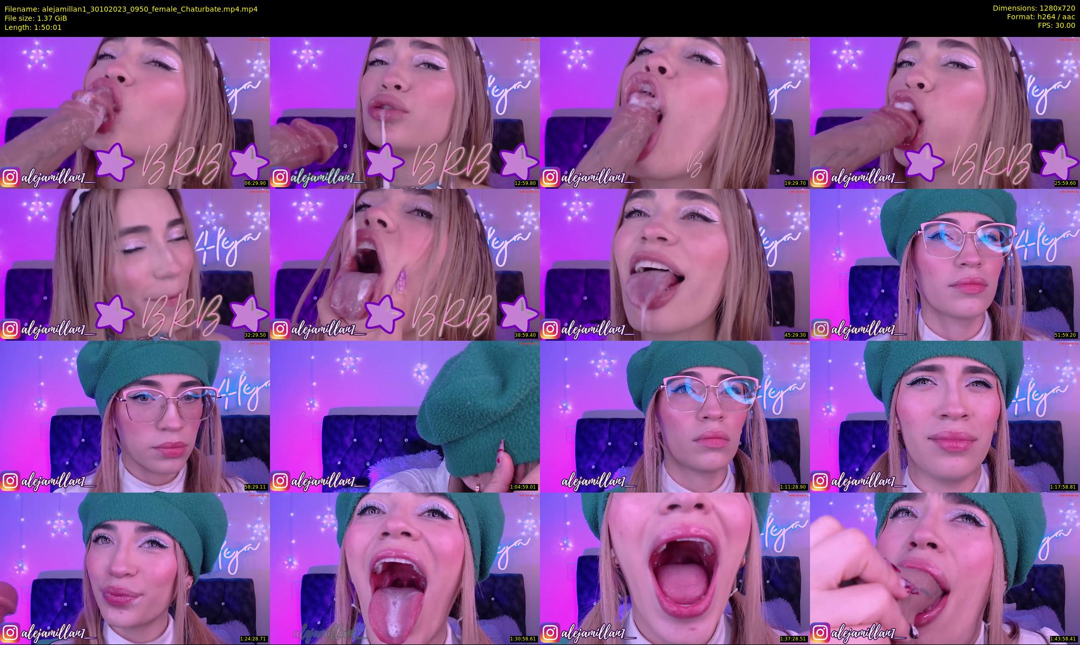alejamillan1 — 111 minute Chaturbate female cam show recording, 720p, Oct 30, 2023