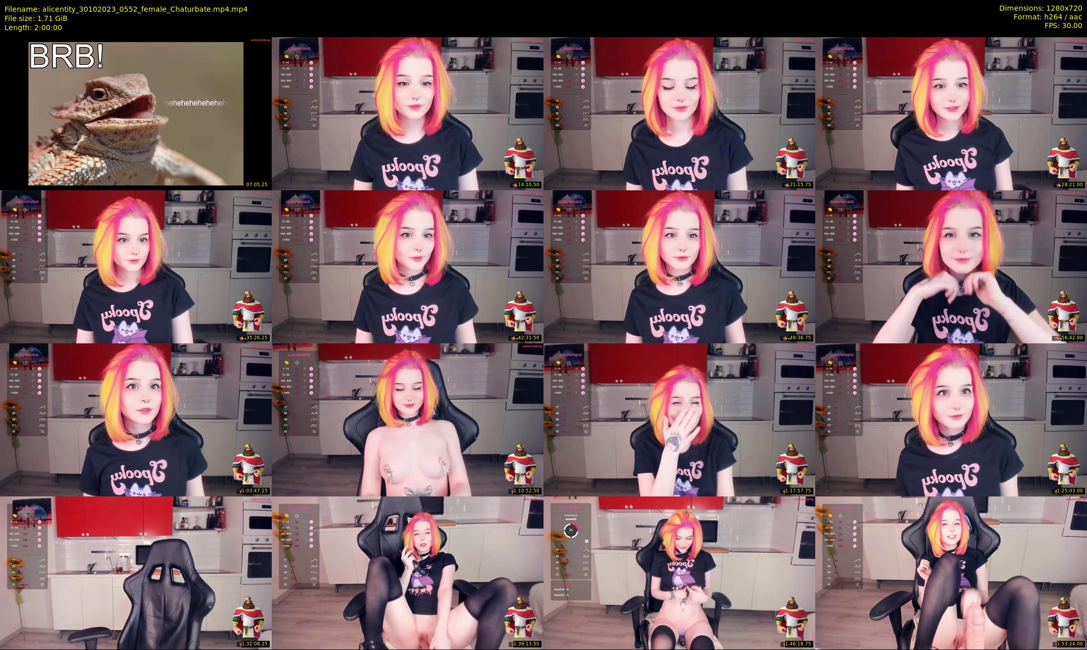 alicentity — 120 minute Chaturbate female cam show recording, 720p, Oct 30, 2023