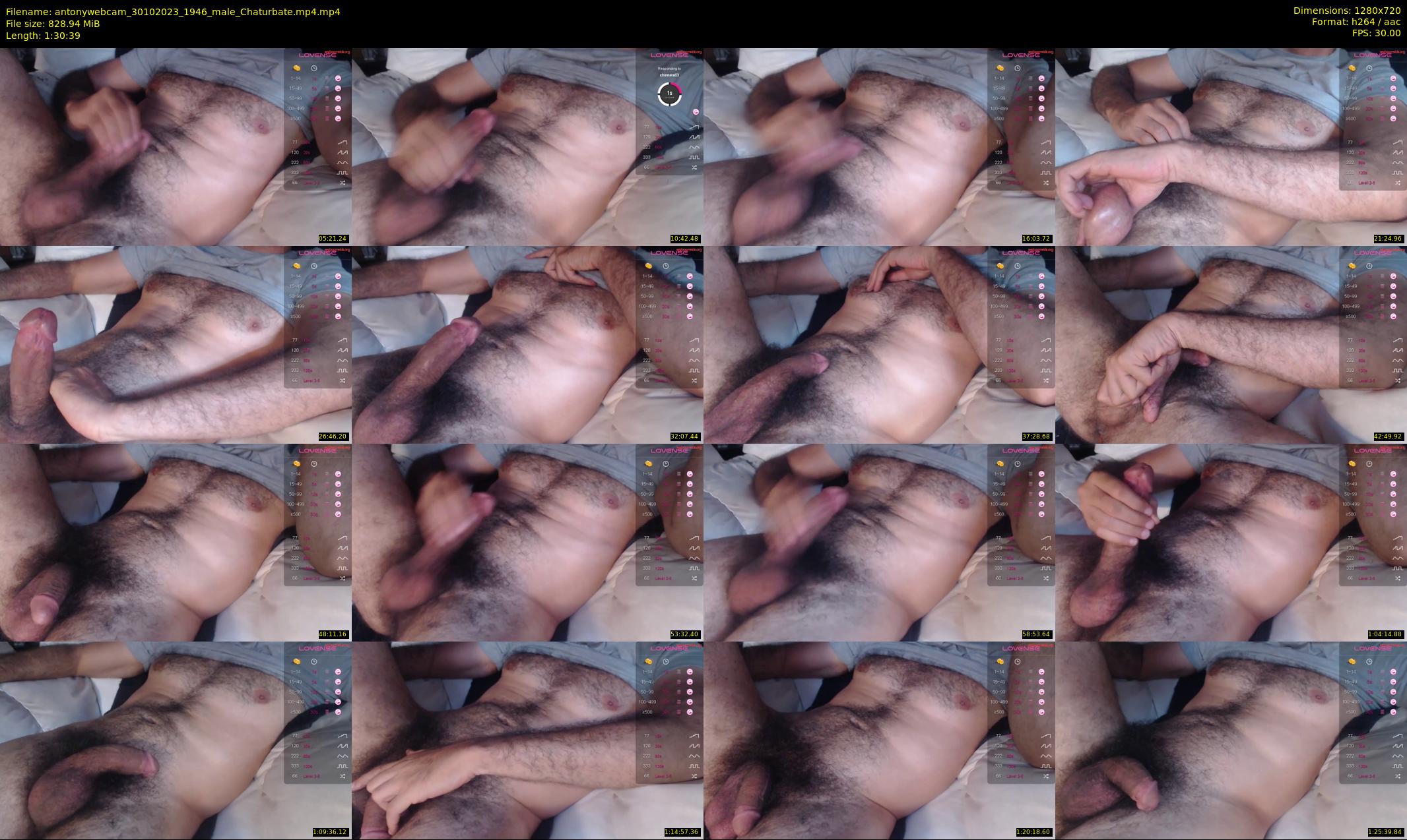 antonywebcam — 91 minute Chaturbate male cam show recording, 720p, Oct 30, 2023