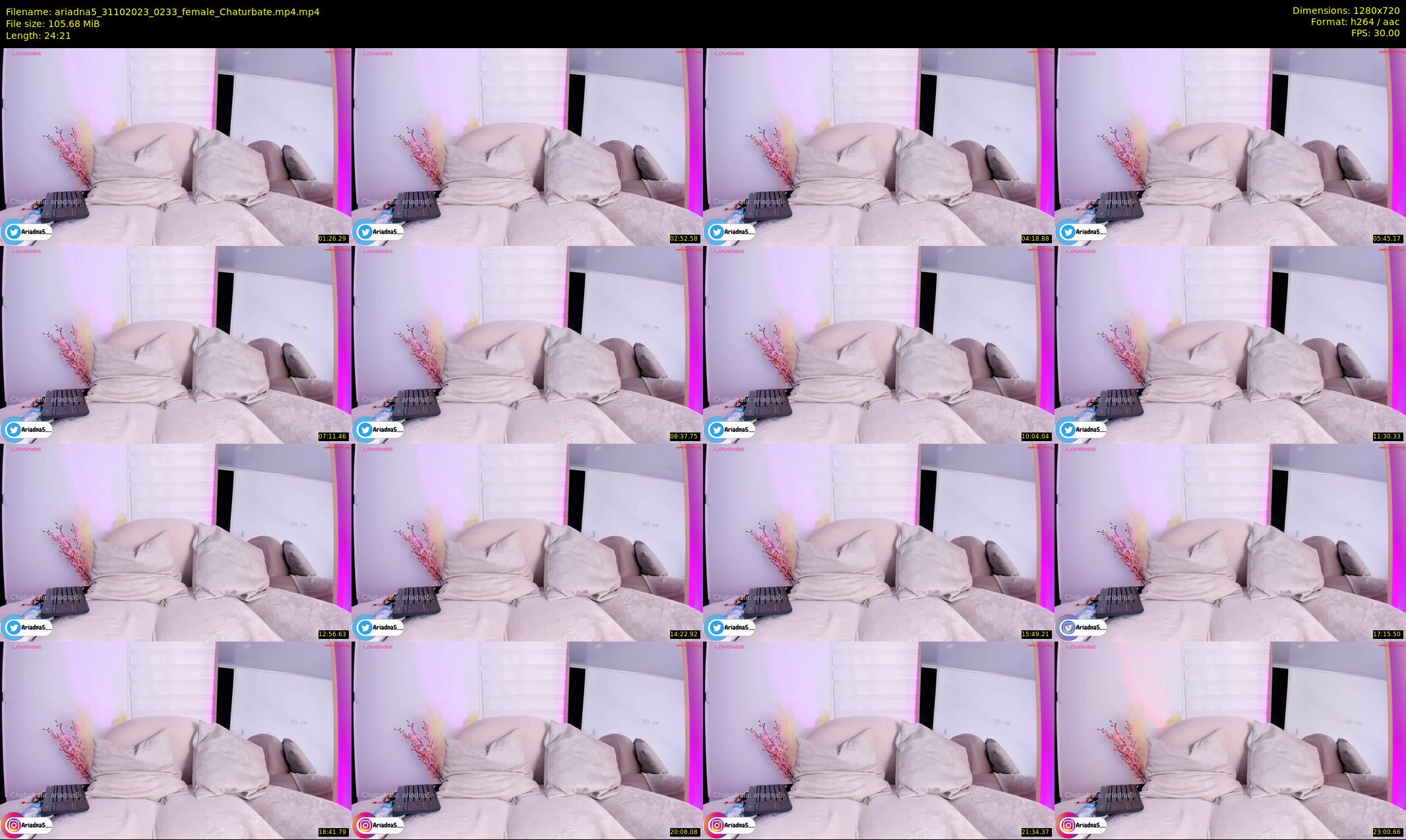 ariadna5 — 25 minute Chaturbate female cam show recording, 720p, Oct 31, 2023