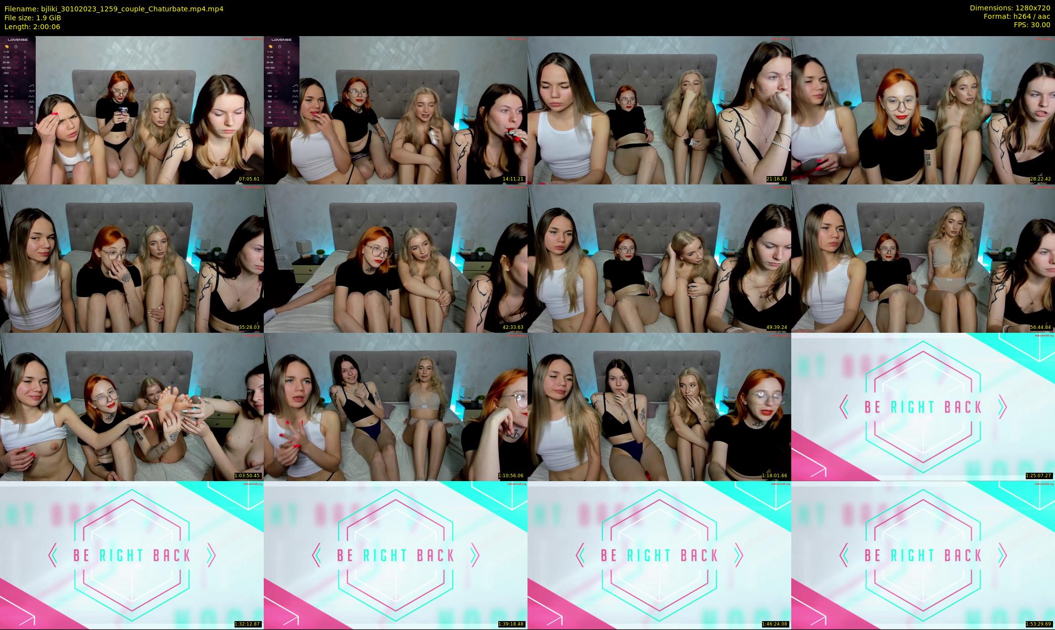bjliki — 121 minute Chaturbate couple cam show recording, 720p, Oct 30, 2023