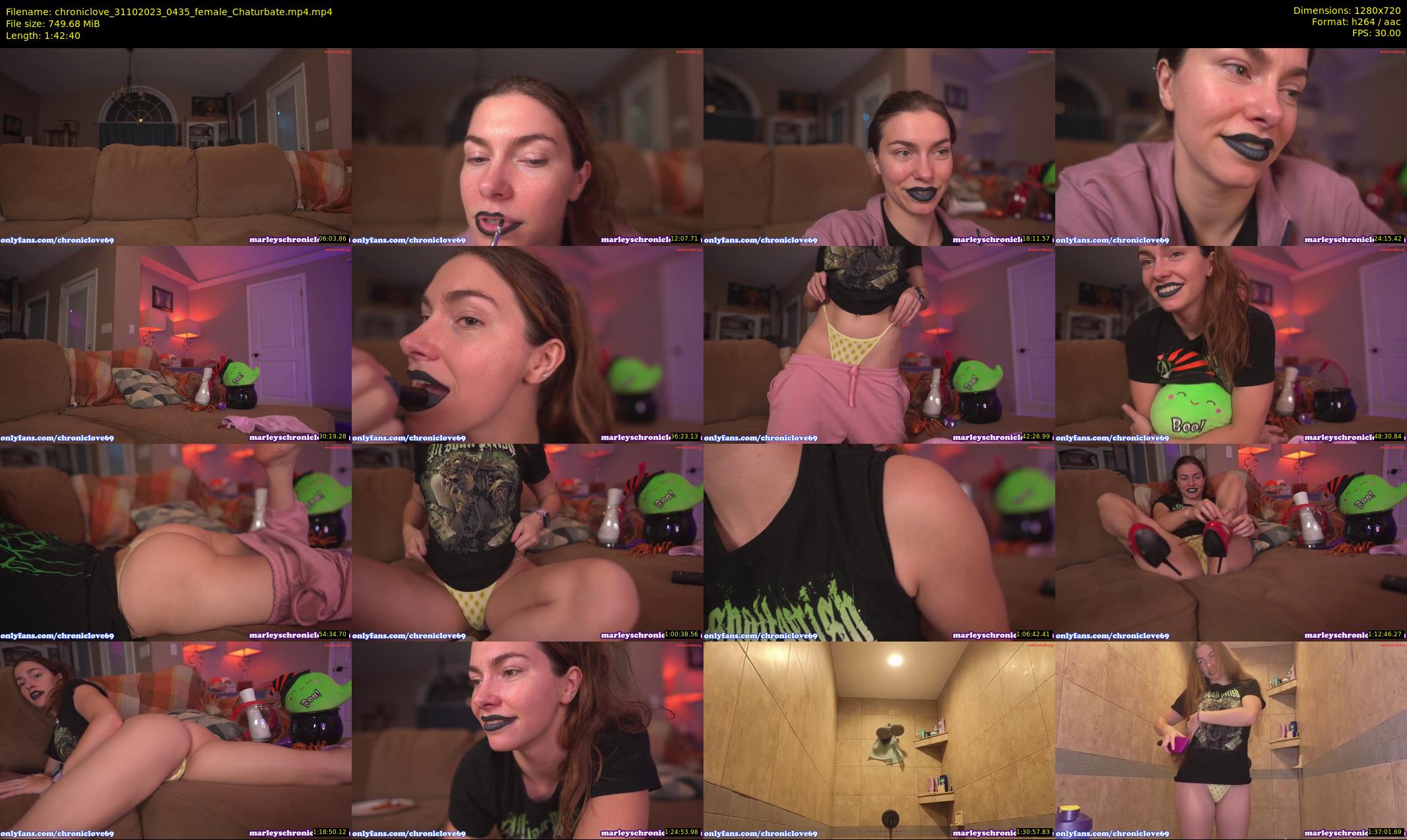 chroniclove — 103 minute Chaturbate female cam show recording, 720p, Oct 31, 2023