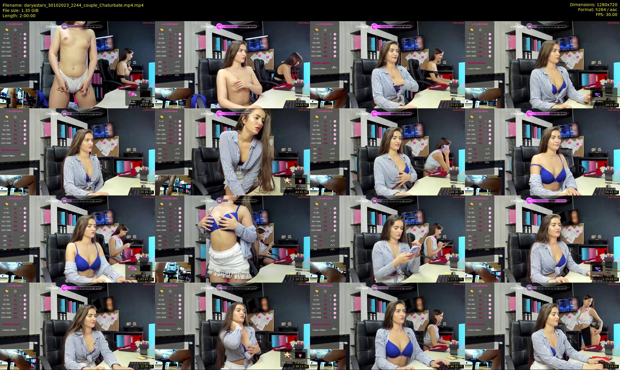 daryastars — 120 minute Chaturbate couple cam show recording, 720p, Oct 30, 2023