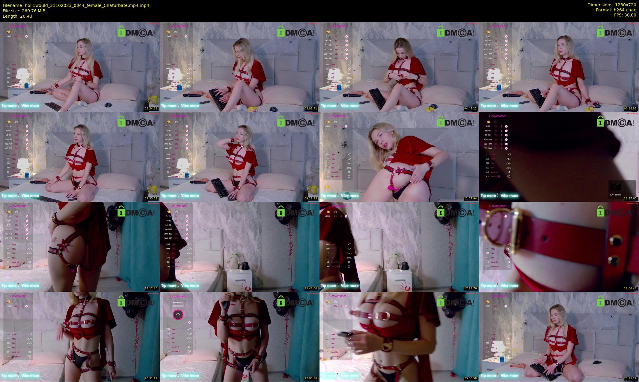 holl1would — 27 minute Chaturbate female cam show recording, 720p, Oct 31, 2023