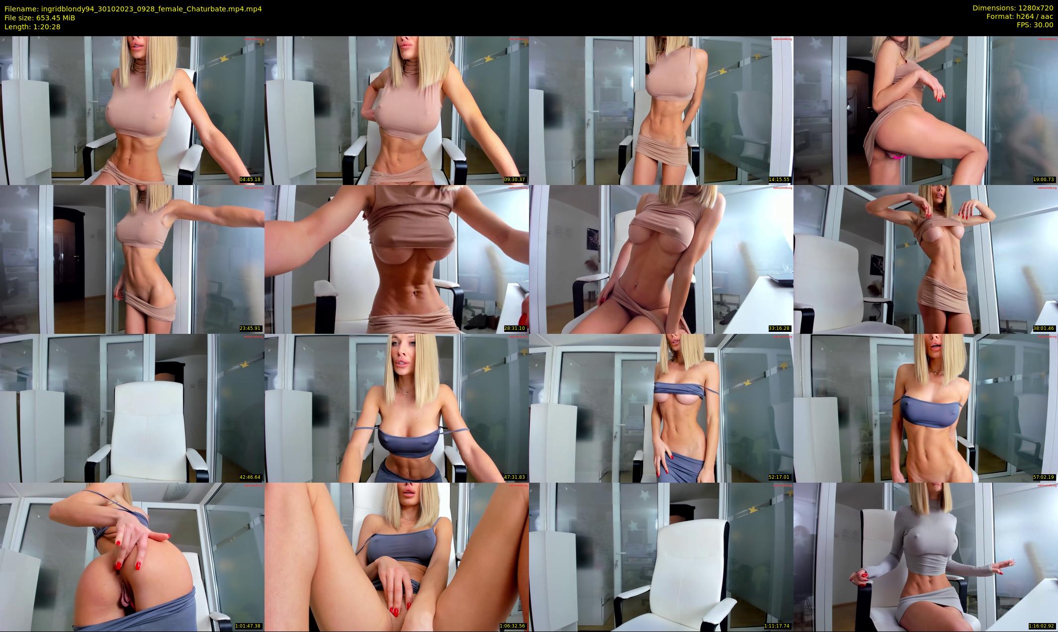 ingridblondy94 — 81 minute Chaturbate female cam show recording, 720p, Oct 30, 2023