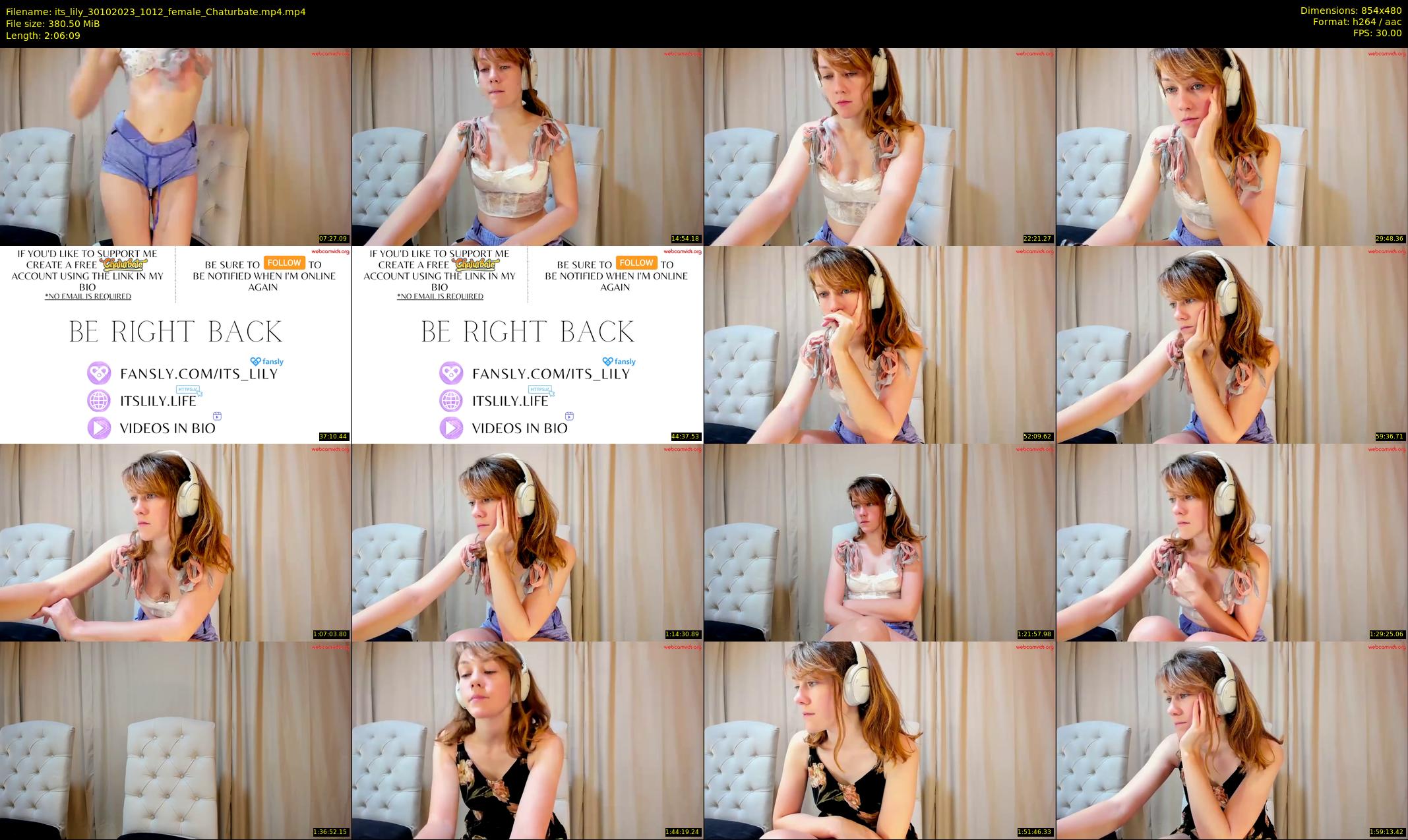 its_lily — 127 minute Chaturbate female cam show recording, 480p, Oct 30, 2023