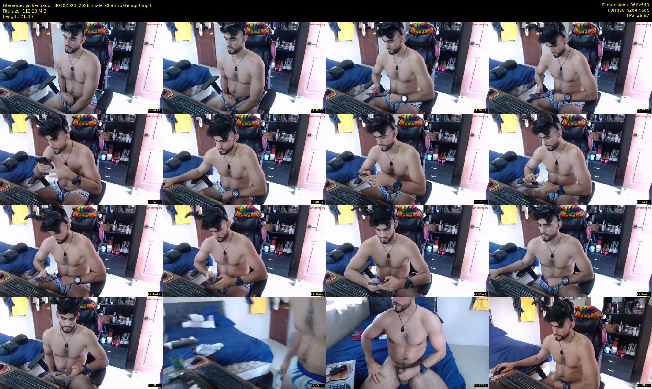 jackecuador — 22 minute Chaturbate male cam show recording, 480p, Oct 30, 2023