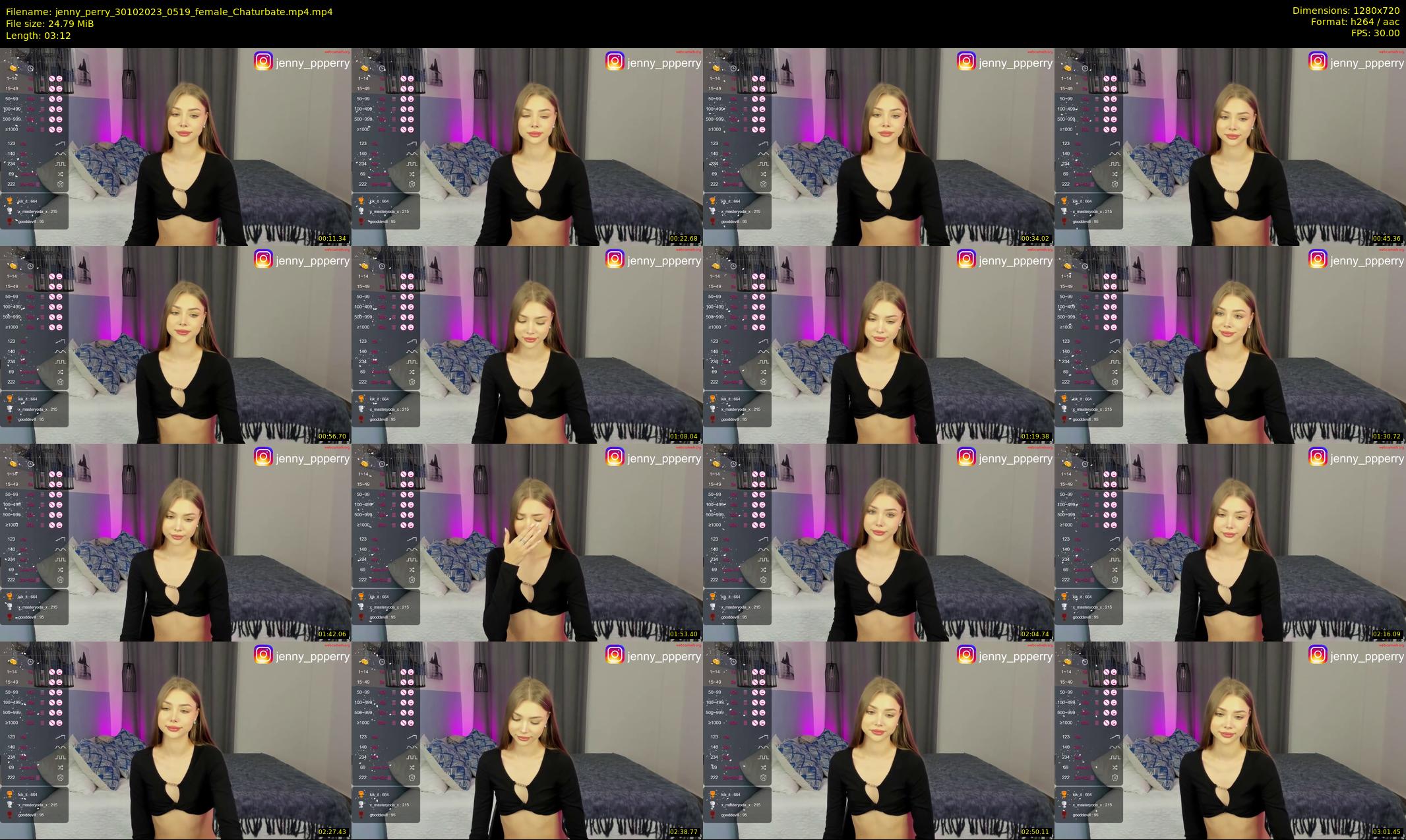 jenny_perry — 4 minute Chaturbate female cam show recording, 720p, Oct 30, 2023