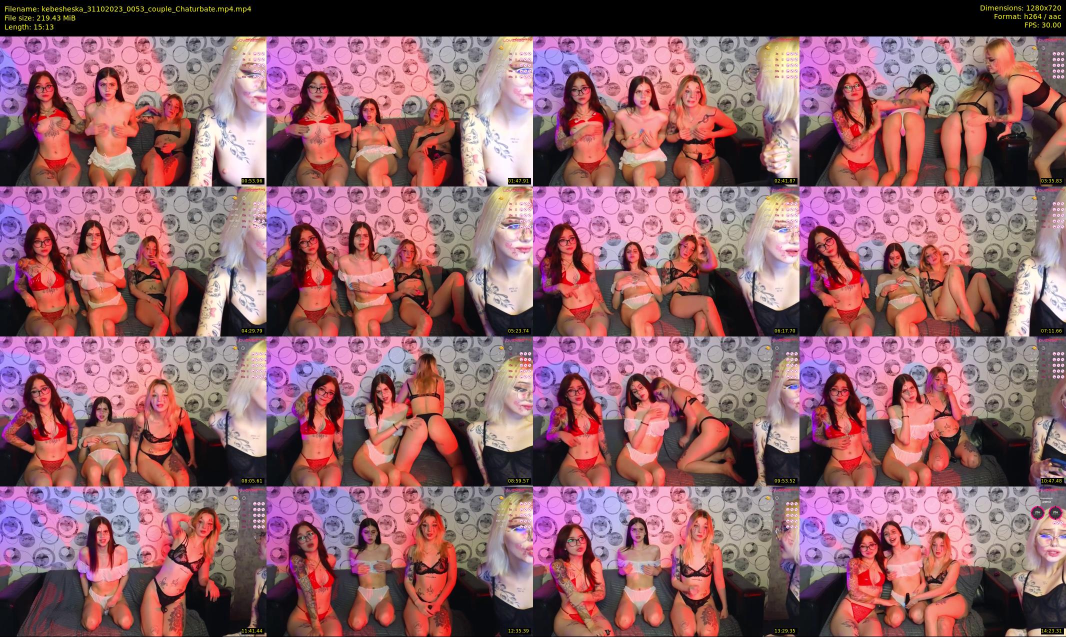 kebesheska — 16 minute Chaturbate couple cam show recording, 720p, Oct 31, 2023