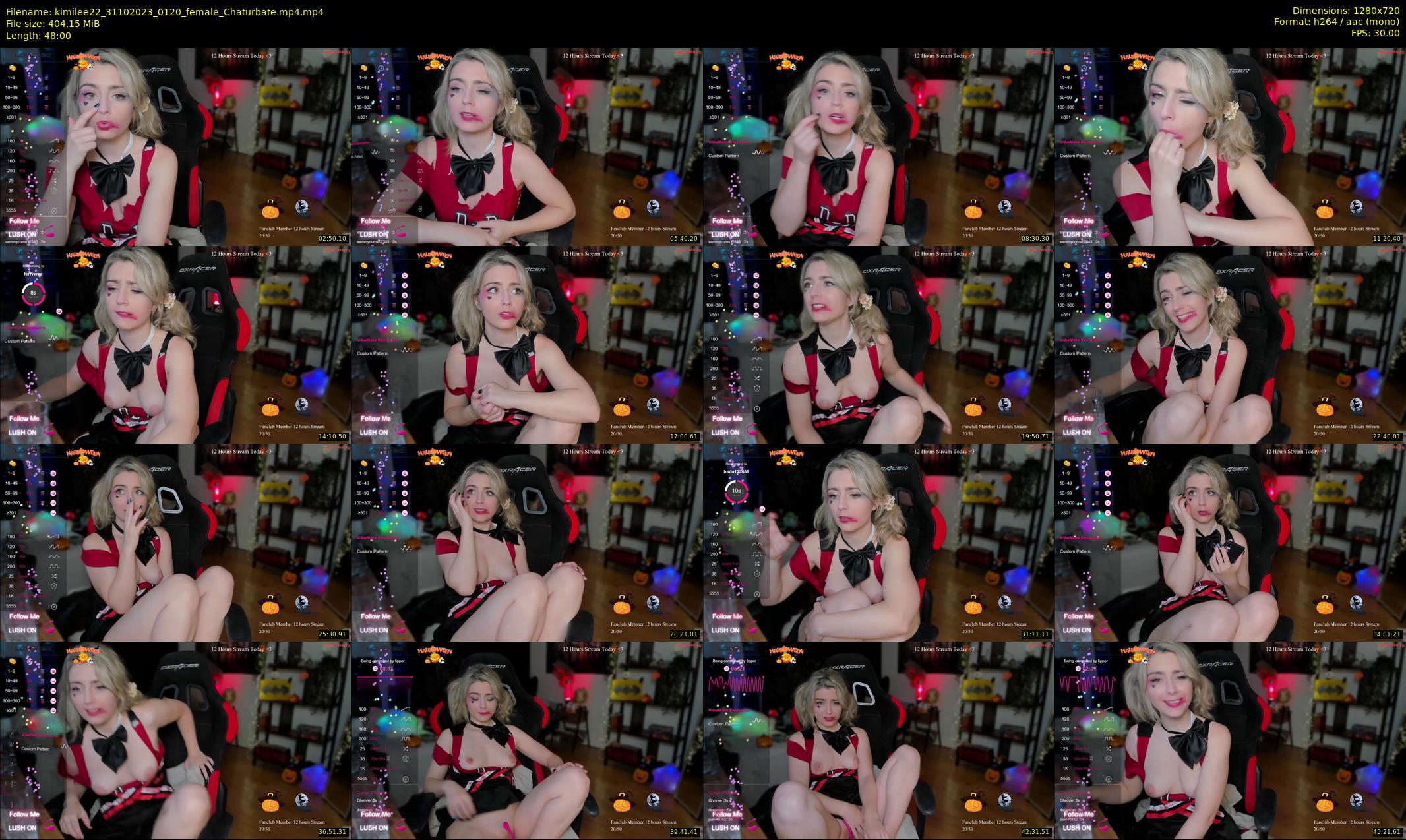 kimilee22 — 48 minute Chaturbate female cam show recording, 720p, Oct 31, 2023