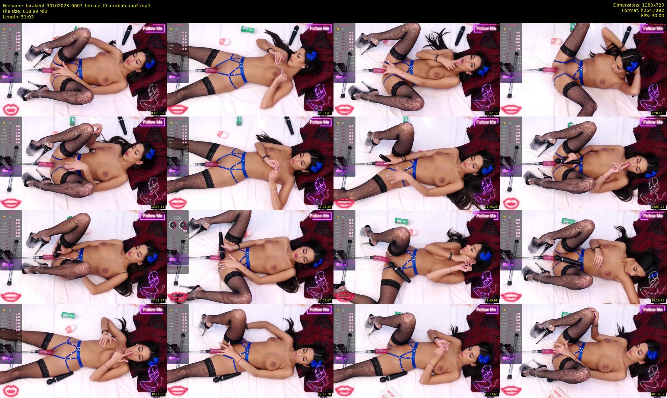 larakent — 52 minute Chaturbate female cam show recording, 720p, Oct 30, 2023