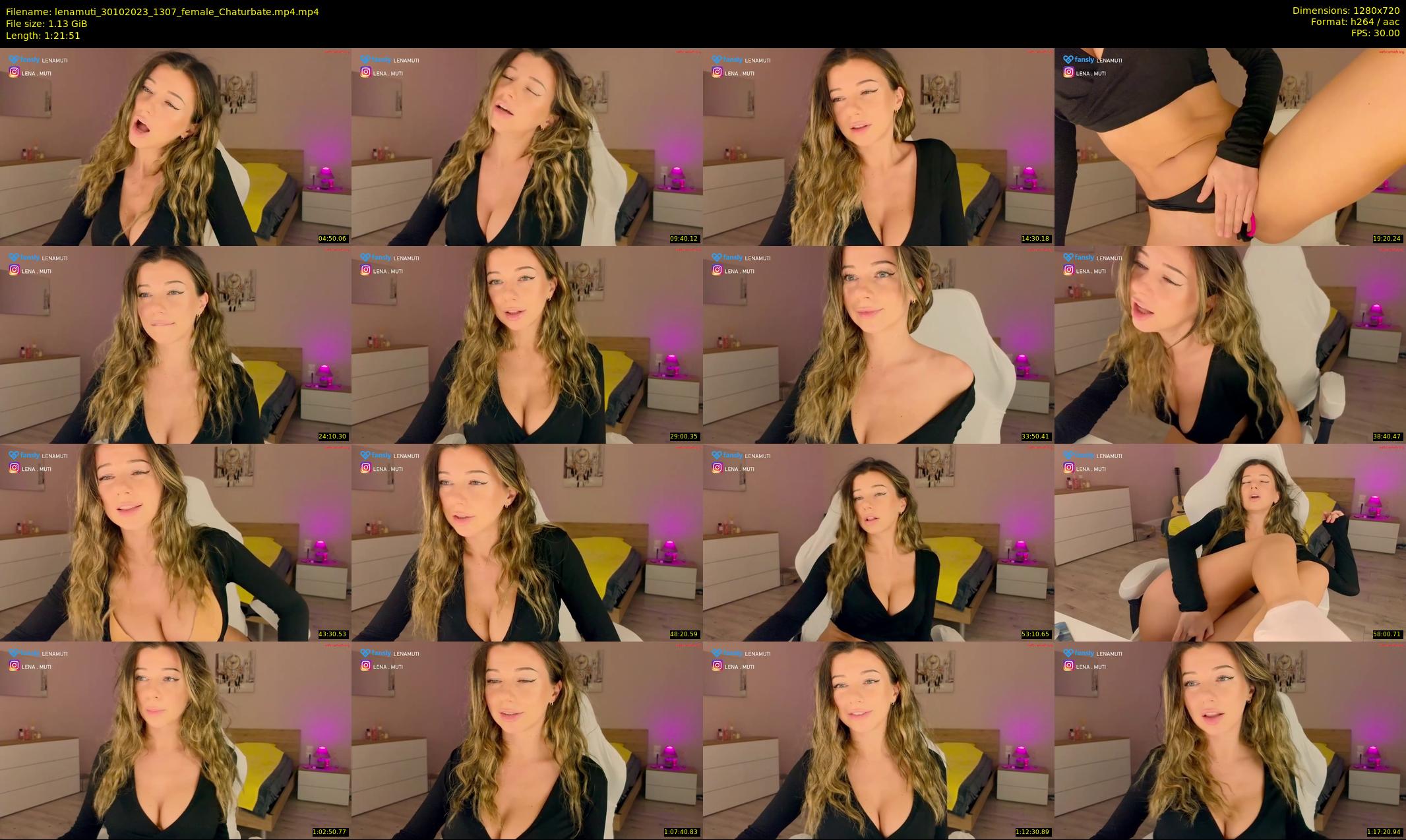 lenamuti — 82 minute Chaturbate female cam show recording, 720p, Oct 30, 2023