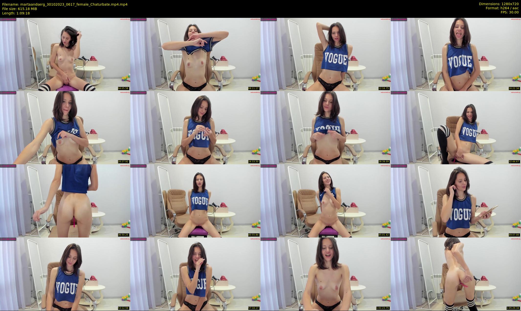 martaandserg — 70 minute Chaturbate female cam show recording, 720p, Oct 30, 2023