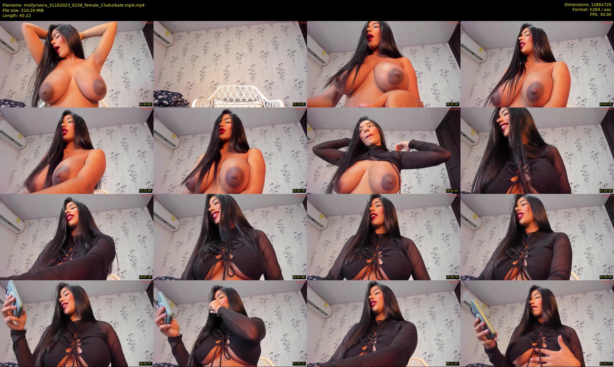 mollyrivera — 46 minute Chaturbate female cam show recording, 720p, Oct 31, 2023