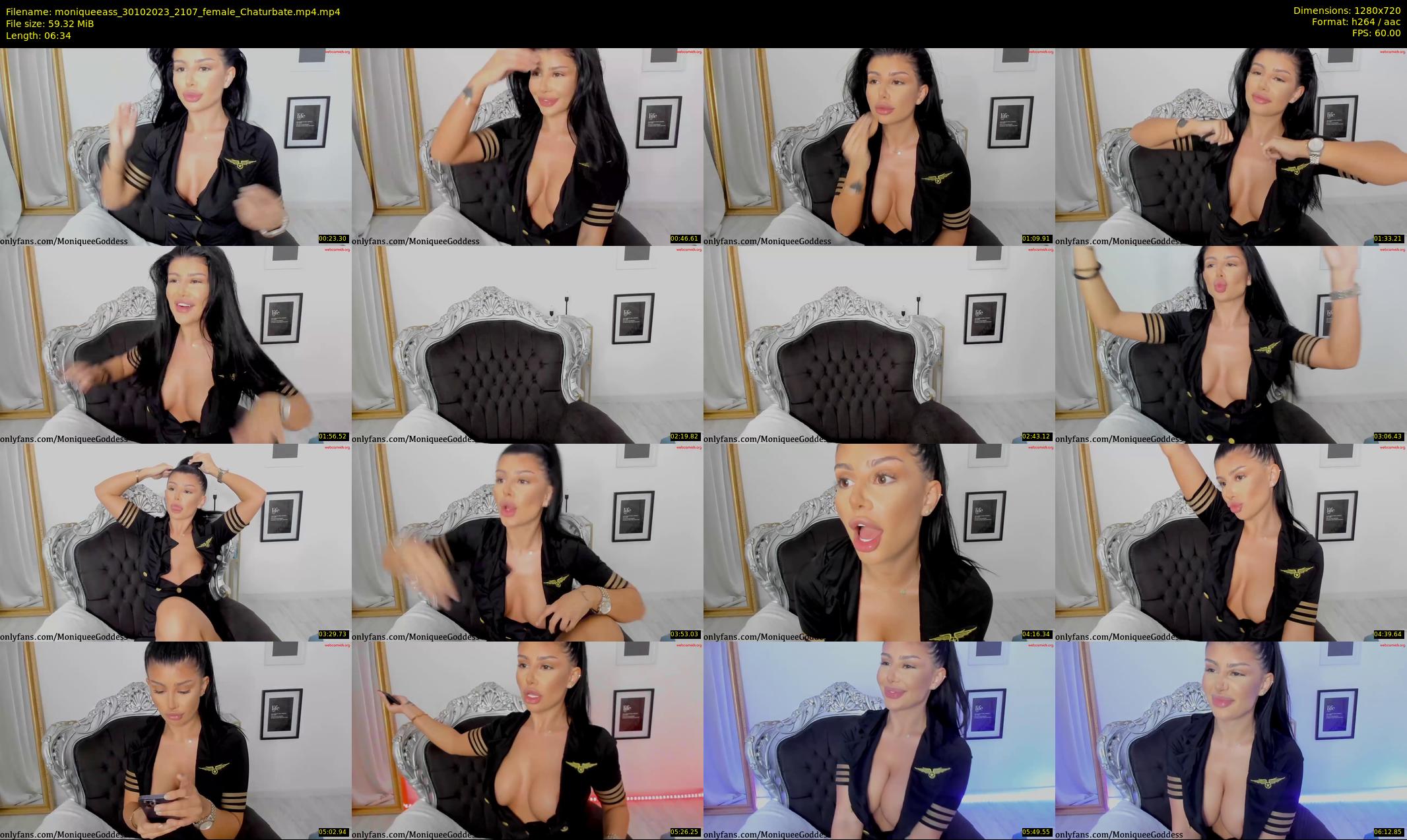 moniqueeass — 7 minute Chaturbate female cam show recording, 720p, Oct 30, 2023