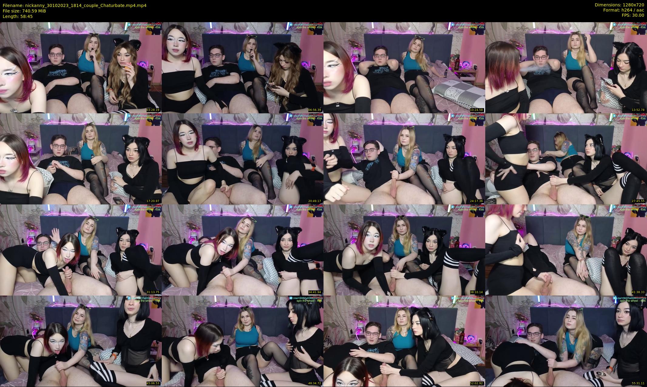 nickanny — 59 minute Chaturbate couple cam show recording, 720p, Oct 30, 2023