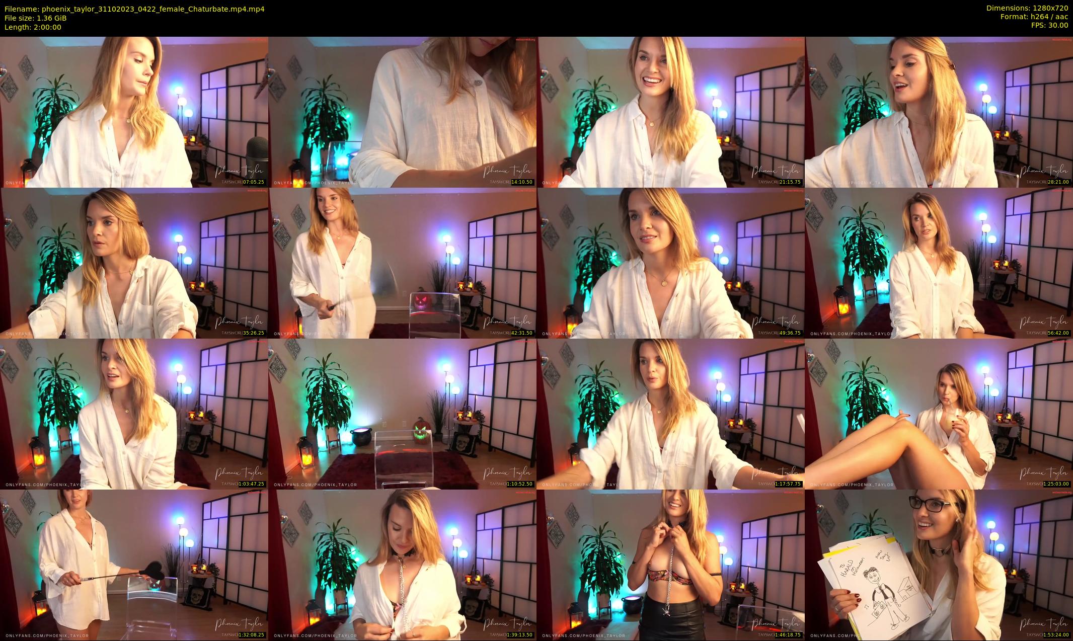 phoenix_taylor — 120 minute Chaturbate female cam show recording, 720p, Oct 31, 2023