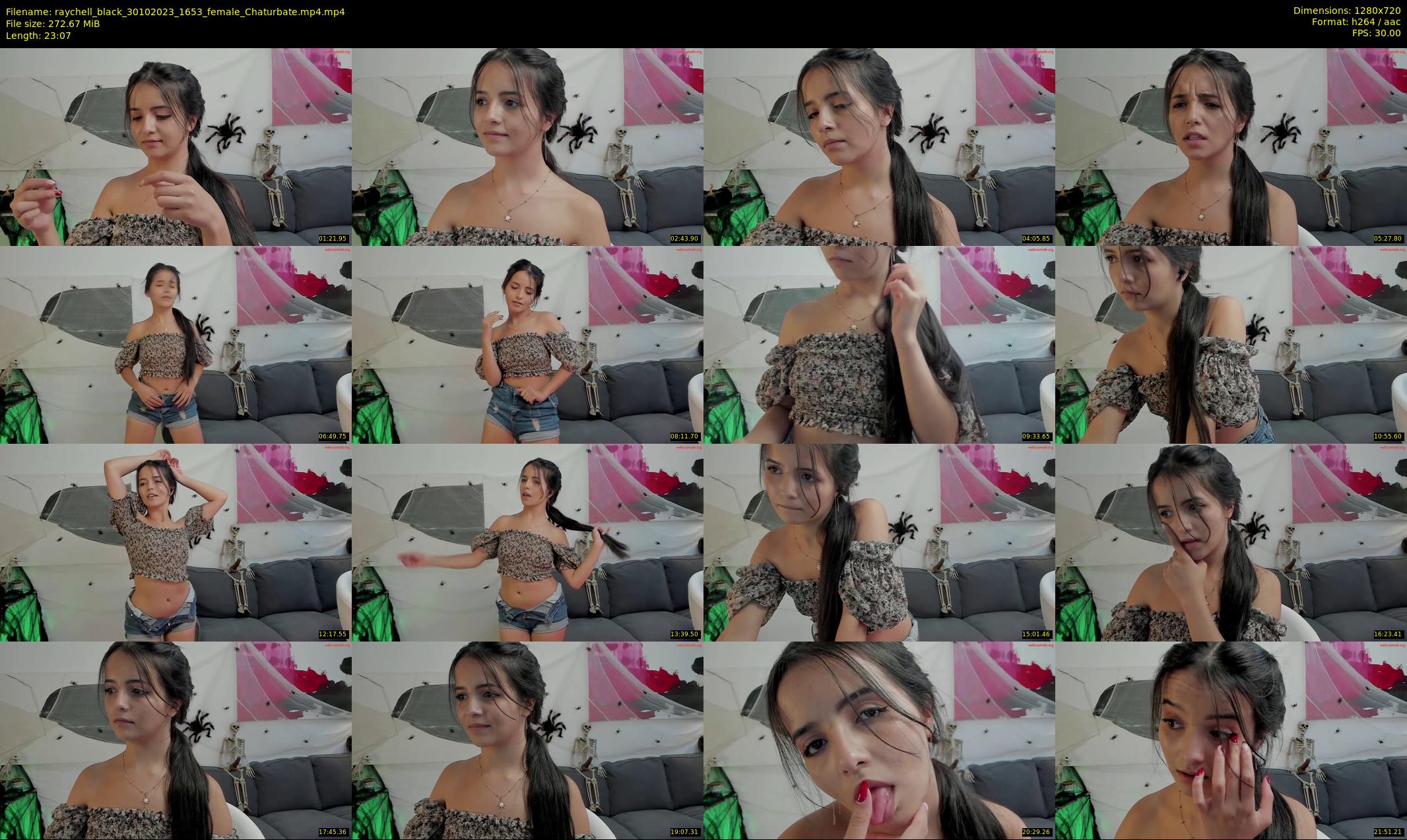 raychell_black — 24 minute Chaturbate female cam show recording, 720p, Oct 30, 2023
