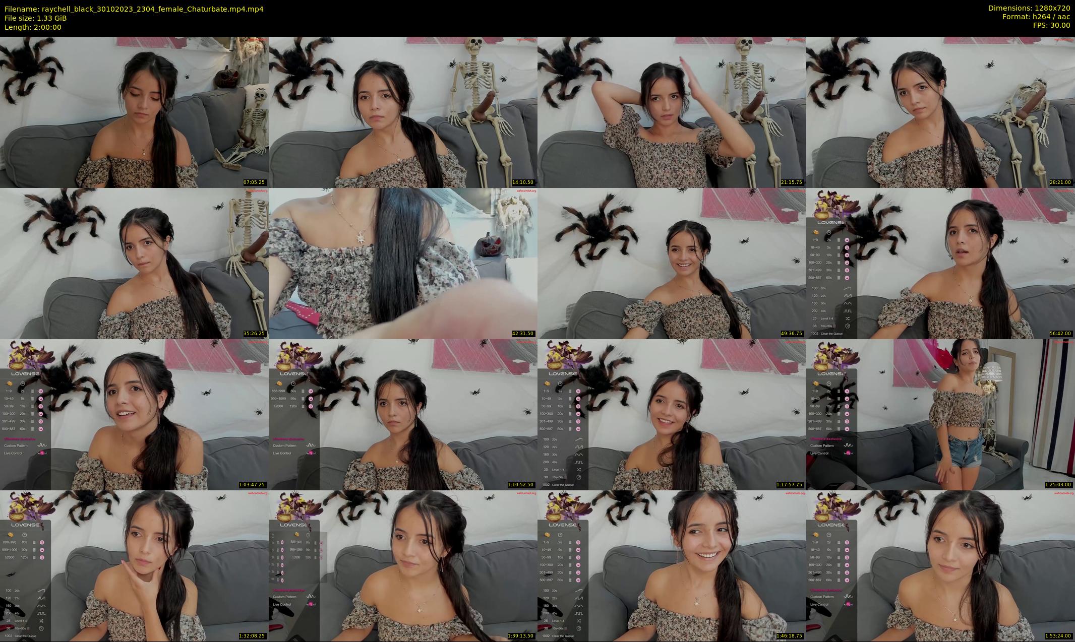 raychell_black — 120 minute Chaturbate female cam show recording, 720p, Oct 30, 2023