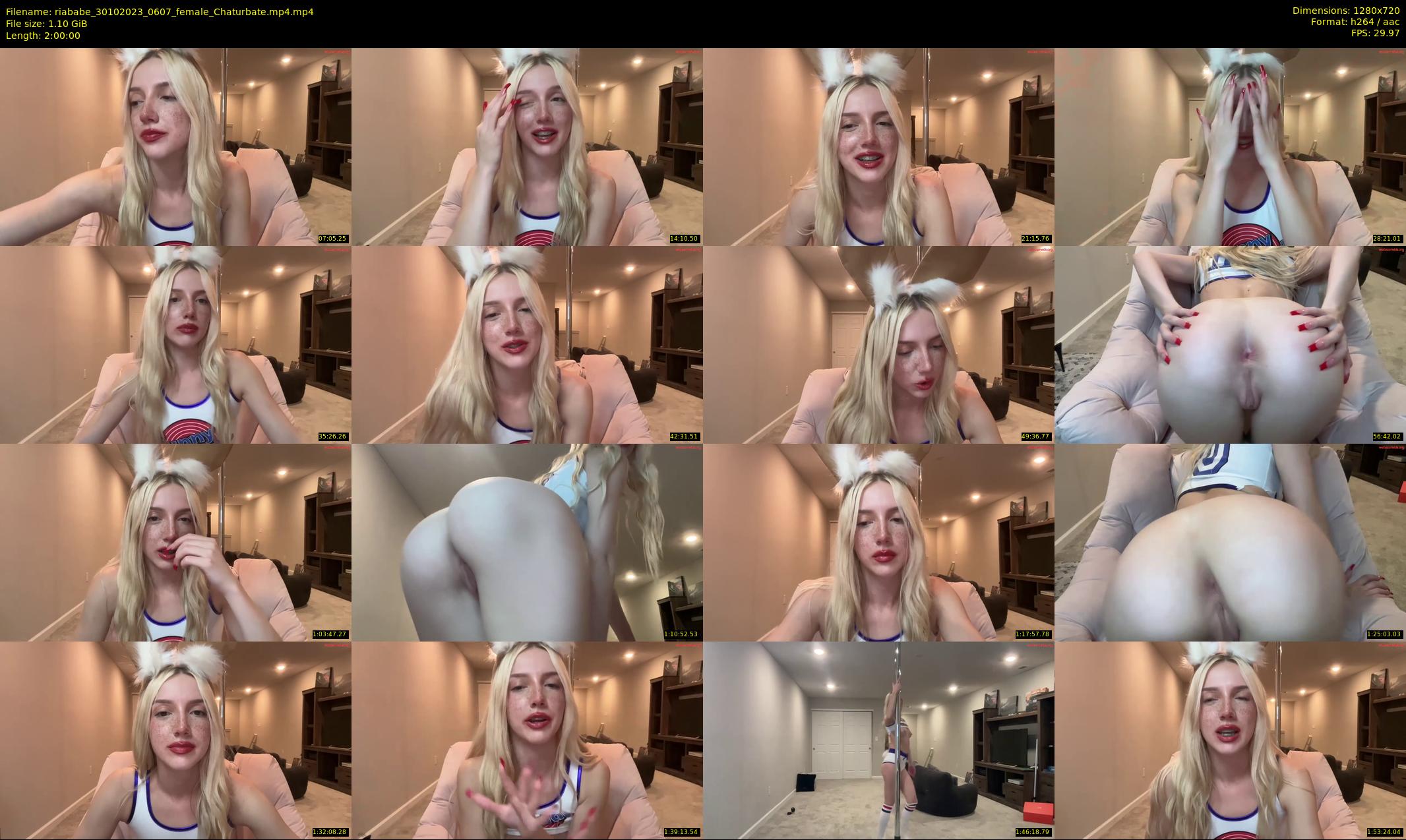 riababe — 120 minute Chaturbate female cam show recording, 720p, Oct 30, 2023