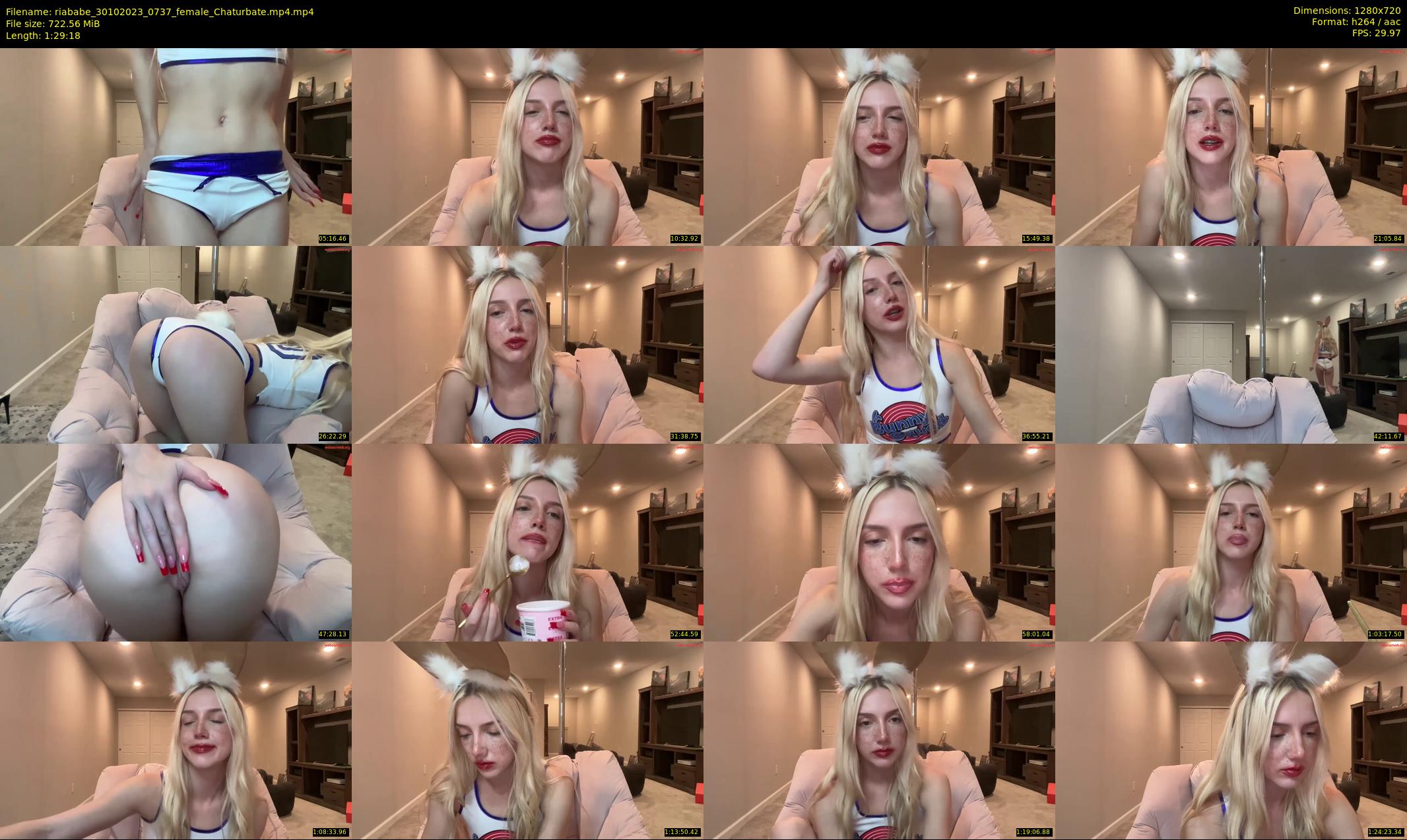 riababe — 90 minute Chaturbate female cam show recording, 720p, Oct 30, 2023